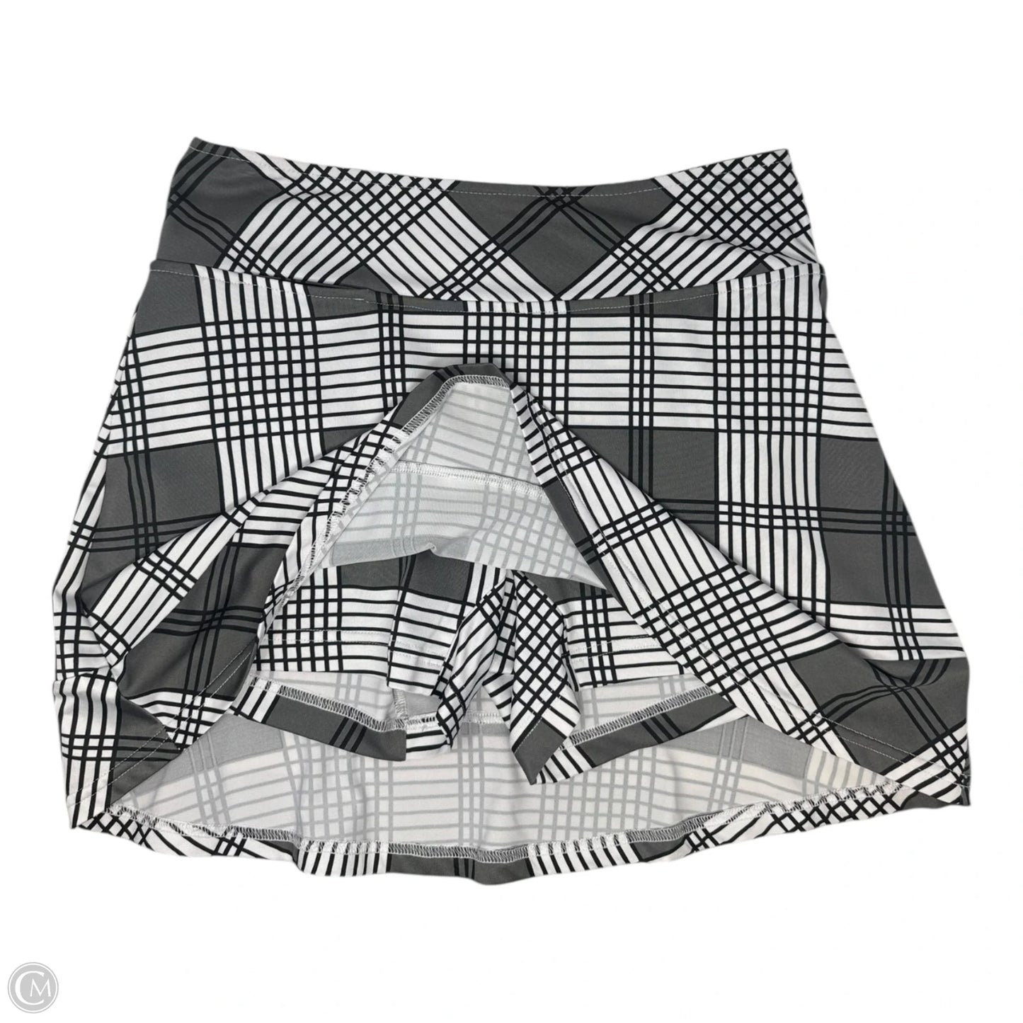 Athletic Skirt By Golftini In Grey & White, Size: Xs