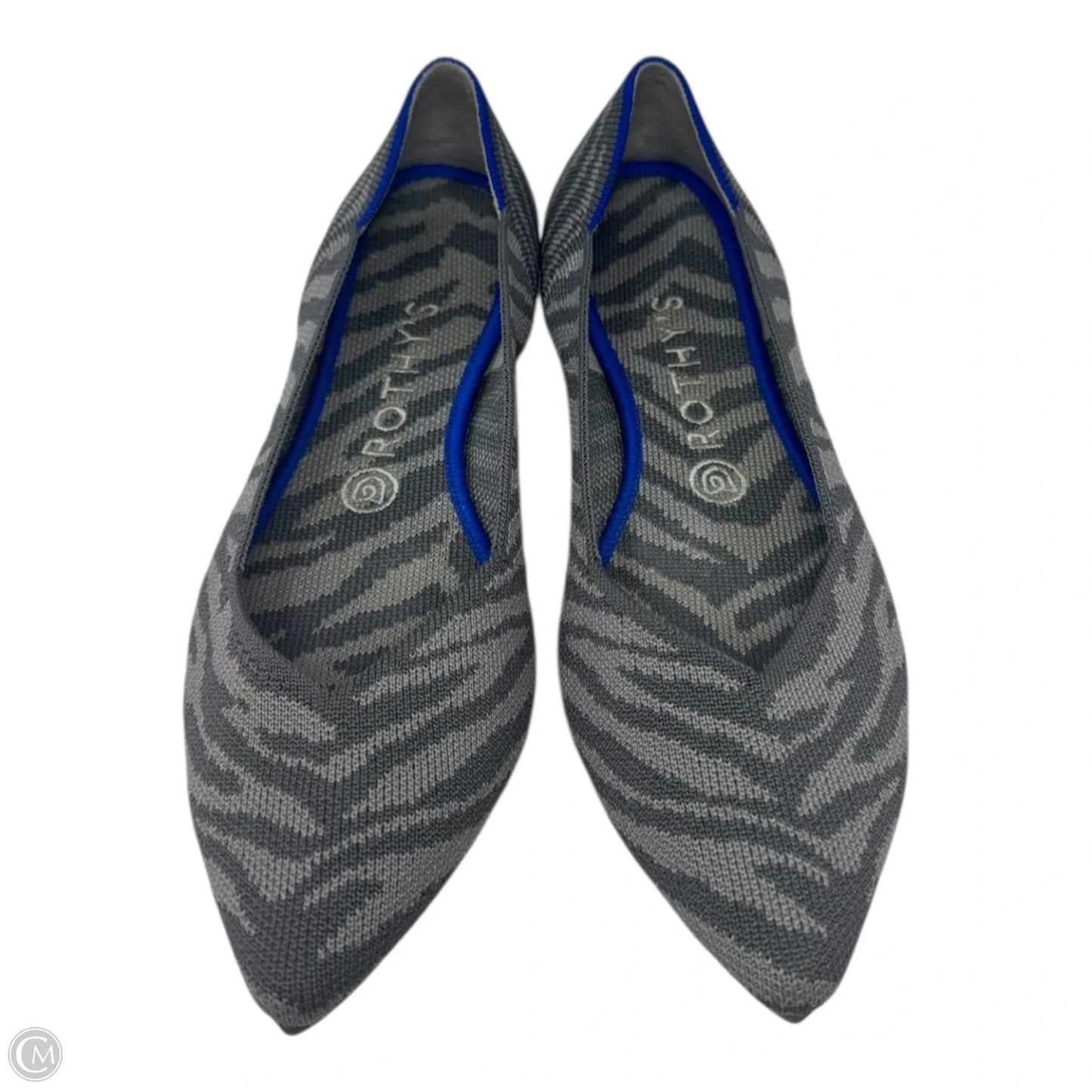 The Point By Rothys In Grey Zebra, Size: 9