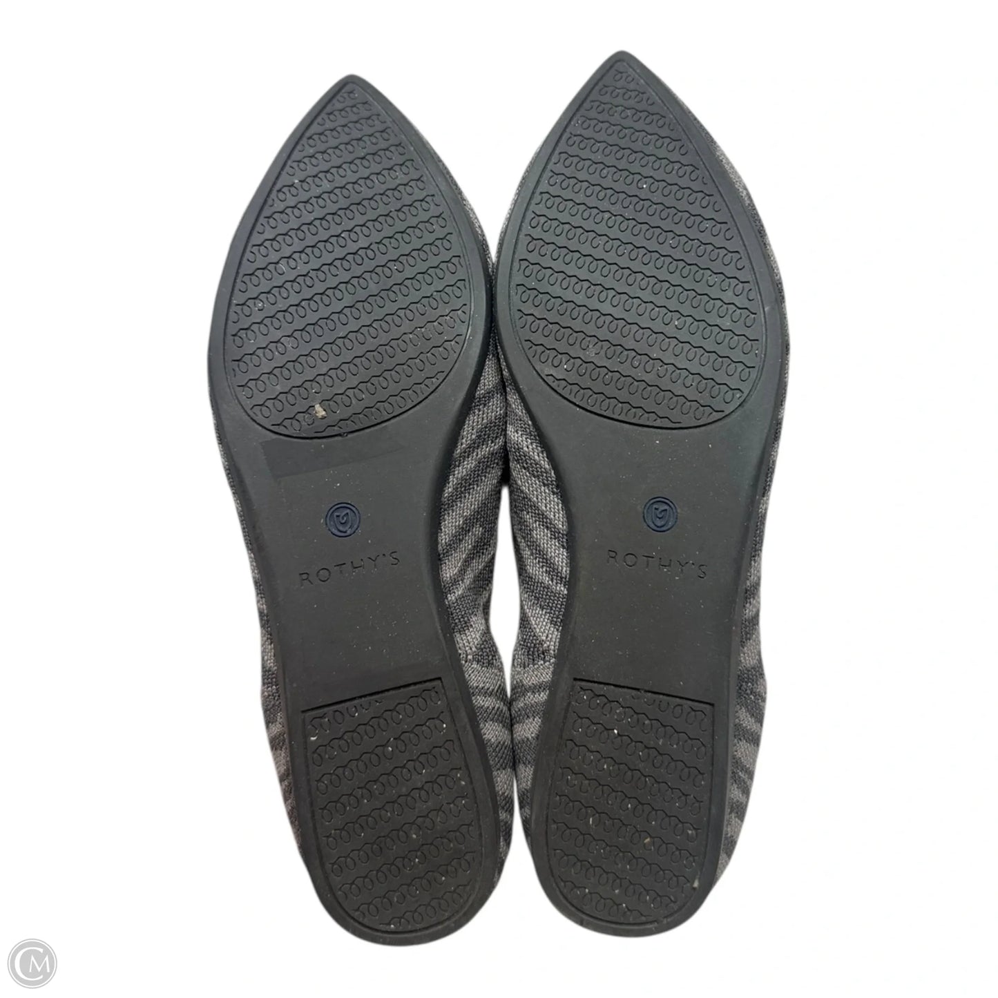 The Point By Rothys In Grey Zebra, Size: 9