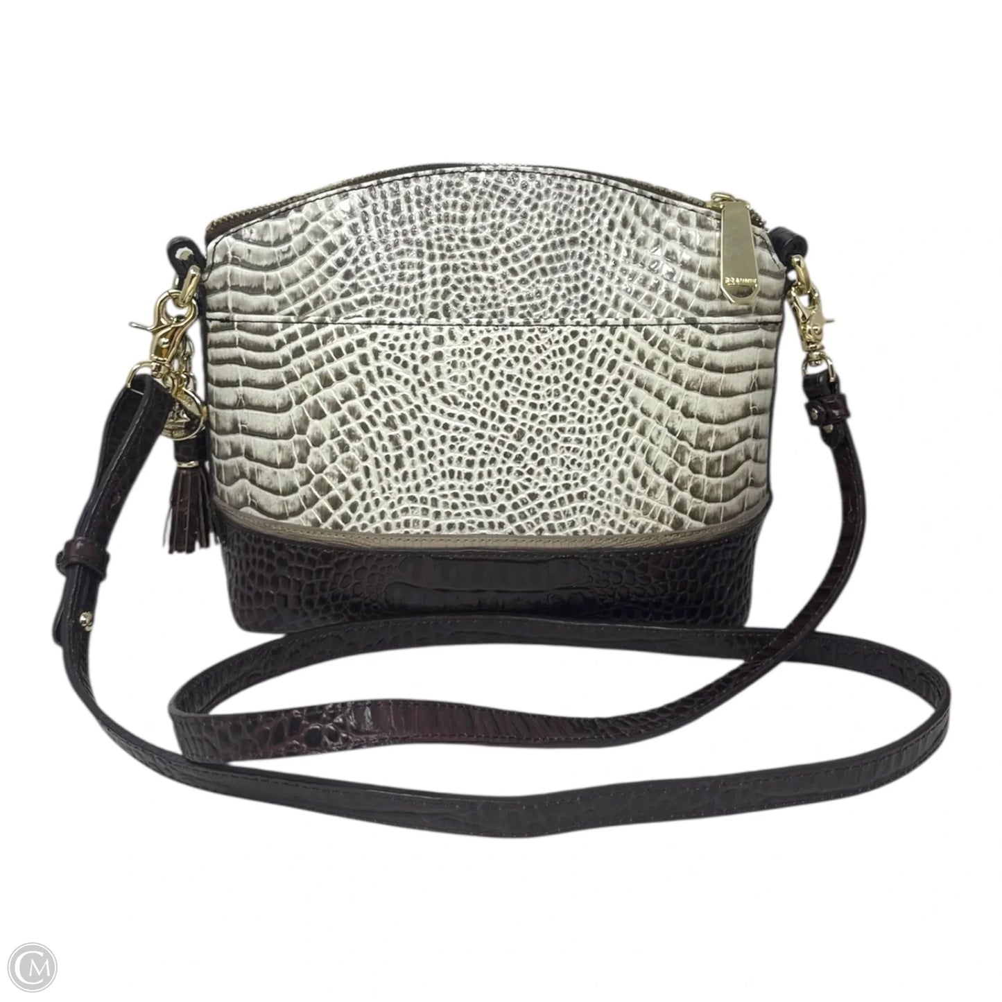 Mini Duxbury Crème Rhodes Crossbody Designer By Brahmin, Size: Medium