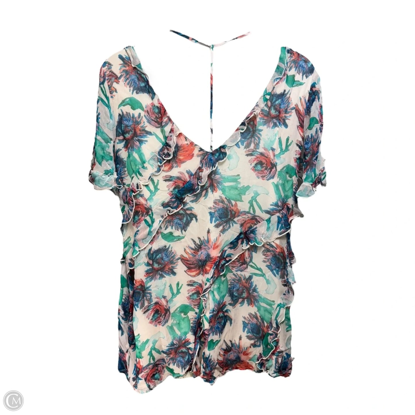 Soft Printed Mini Dress By Anthropologie In Multi-colored, Size: 2X