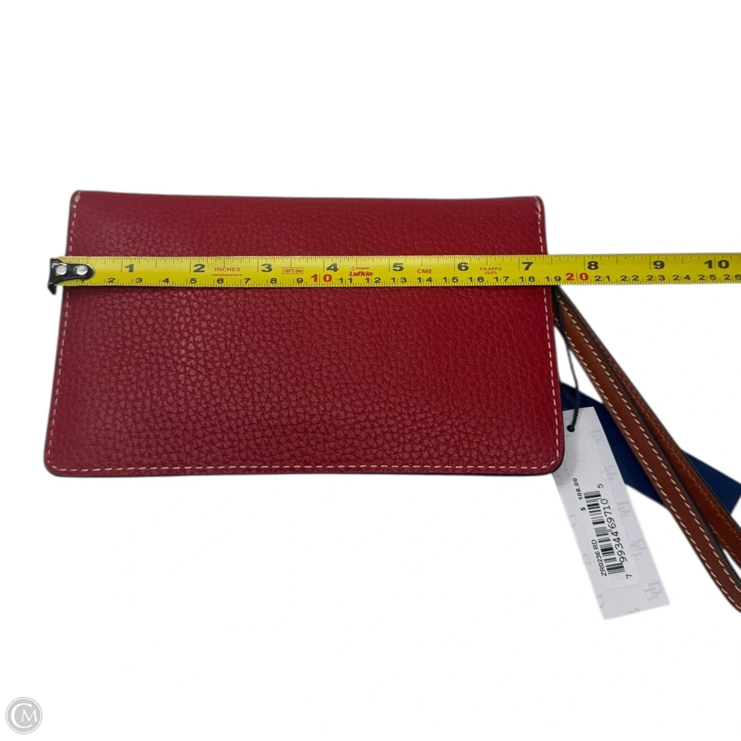Pebbled Leather Wristlet Wallet Designer By Dooney And Bourke, Size: Medium