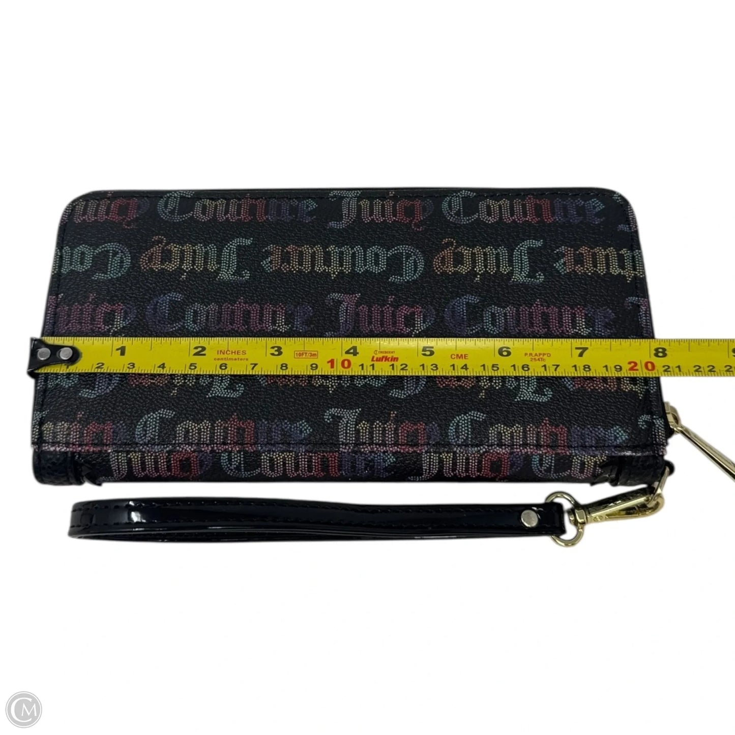 Zip Around Rainbow Logo Wallet By Juicy Couture, Size: Medium
