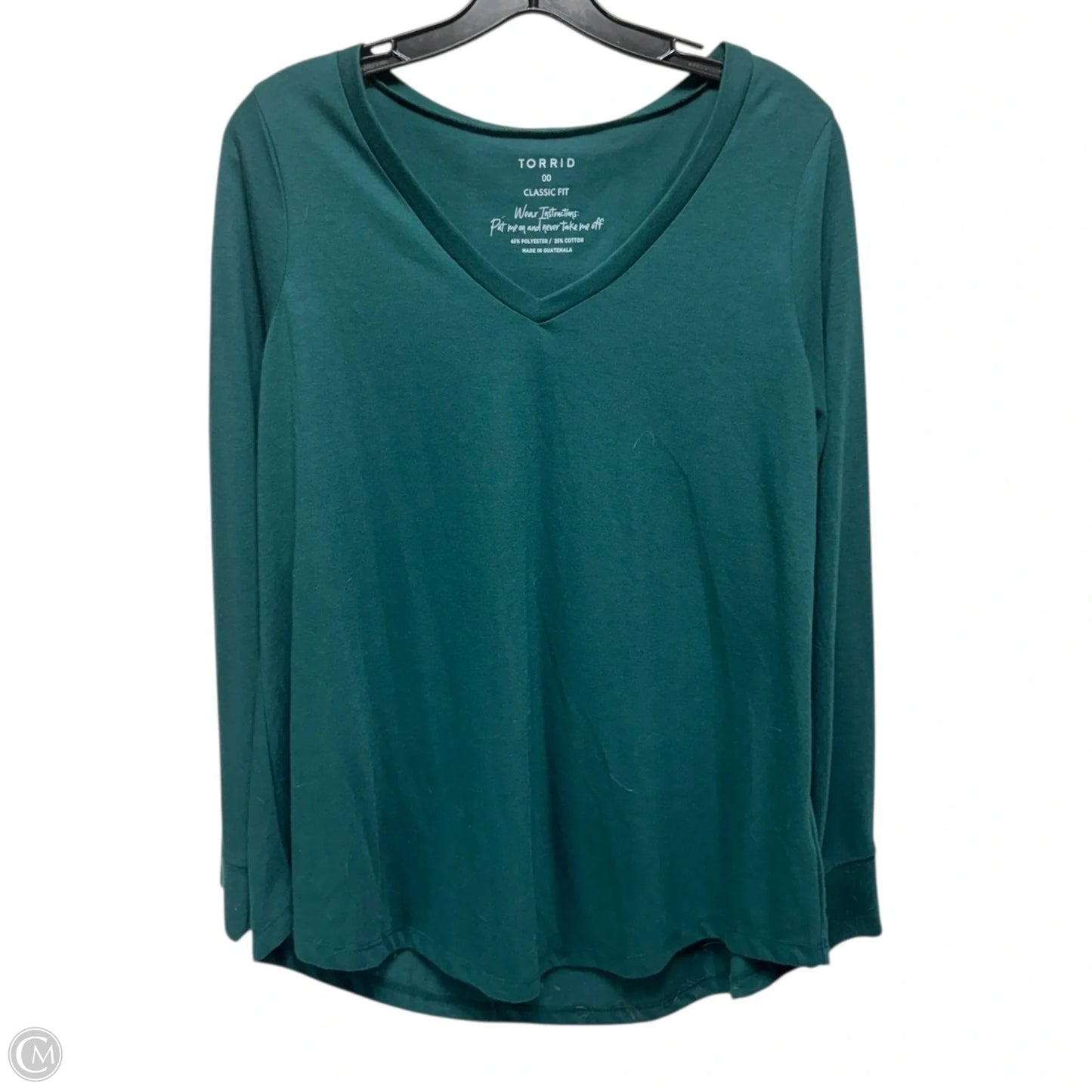 Top Long Sleeve By Torrid In Green, Size: M