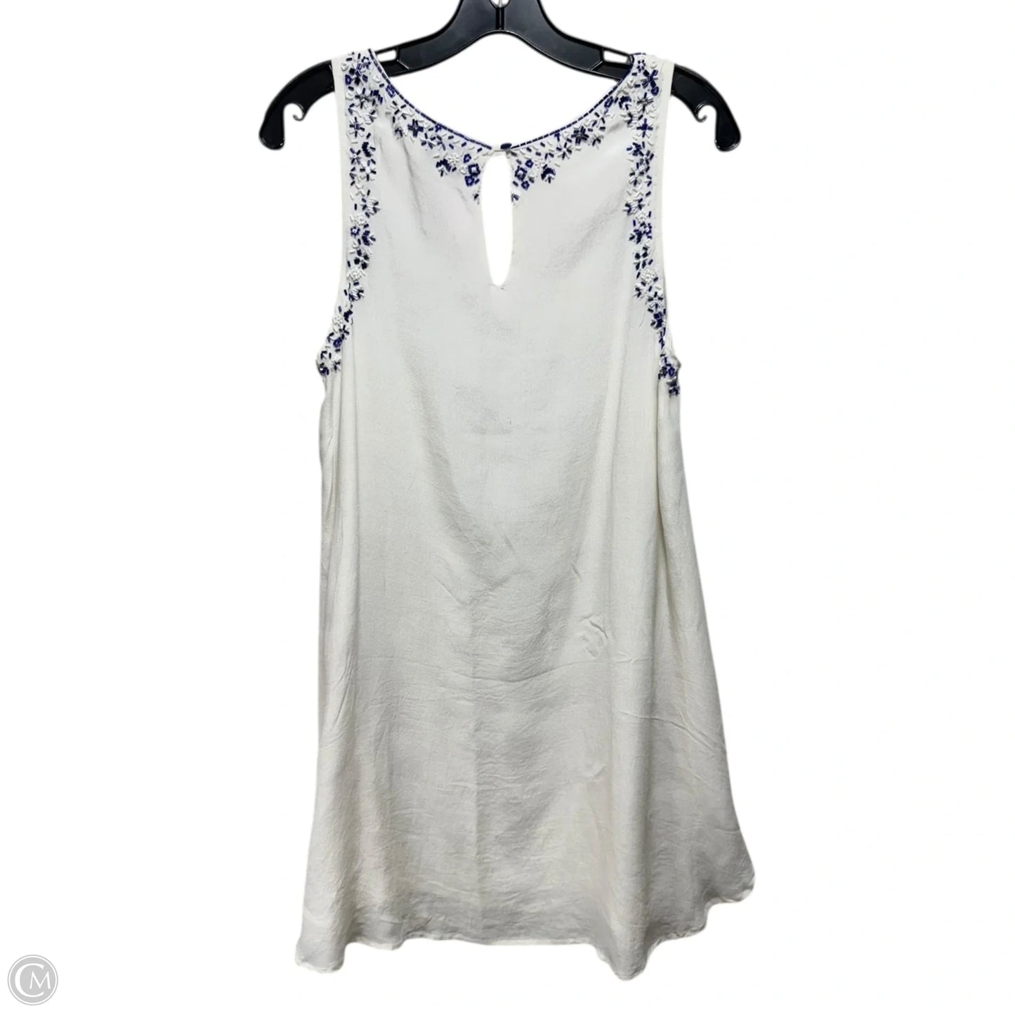 Silk Dress Casual Short By Rococo Sand In Cream, Size: S