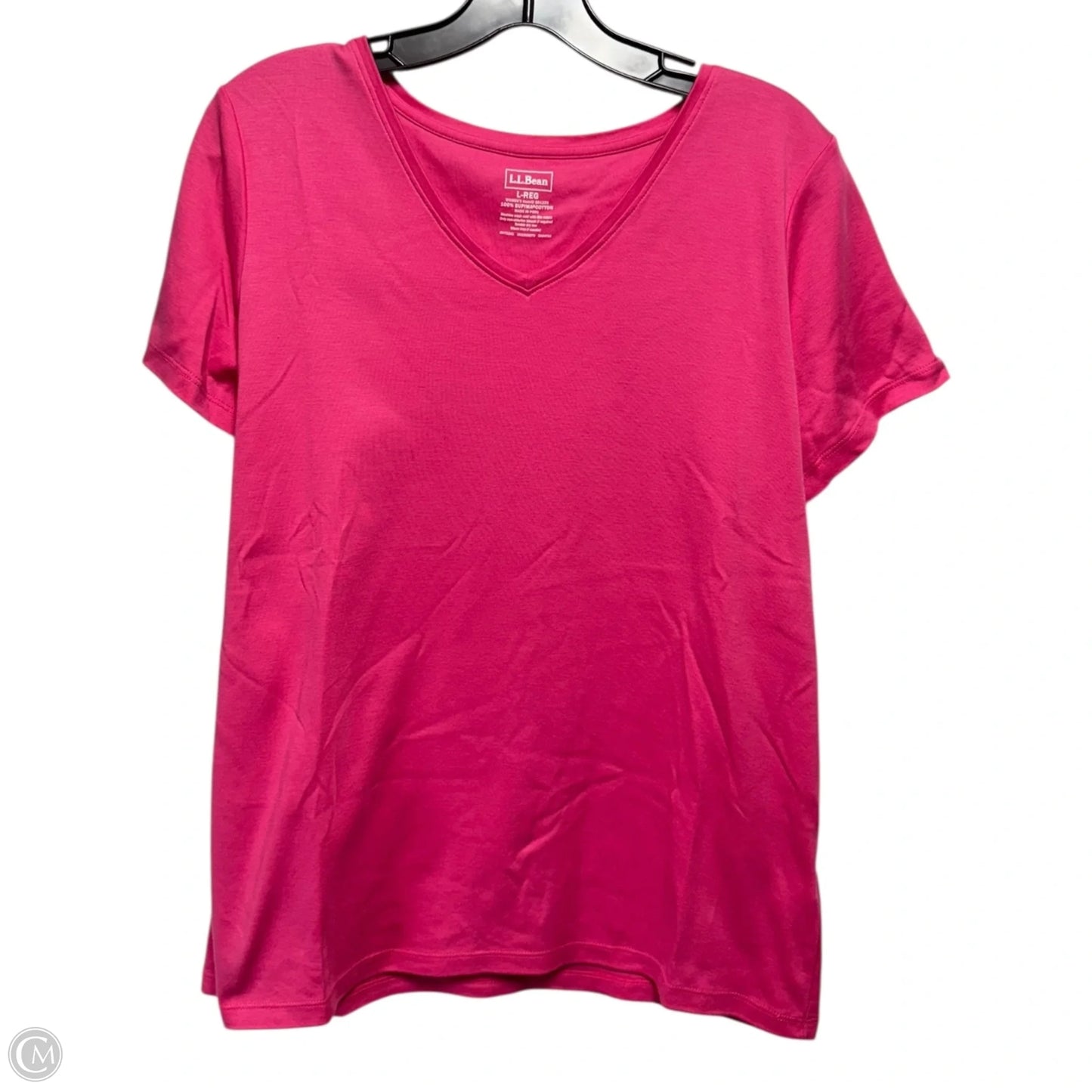 Top Short Sleeve By L.l. Bean In Pink, Size: L