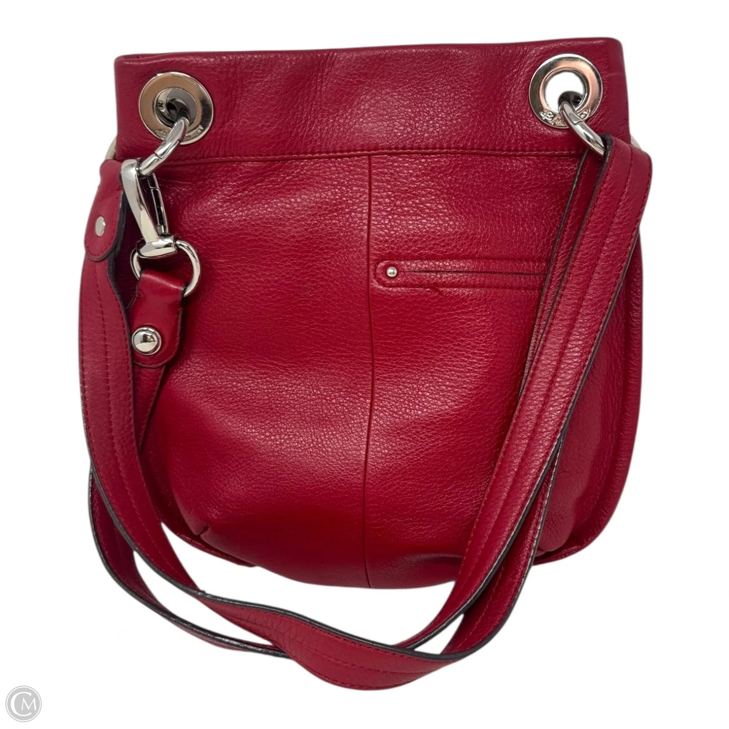 Durango Zipper Leather Shoulder Bag By B. Makowsky, Size: Medium