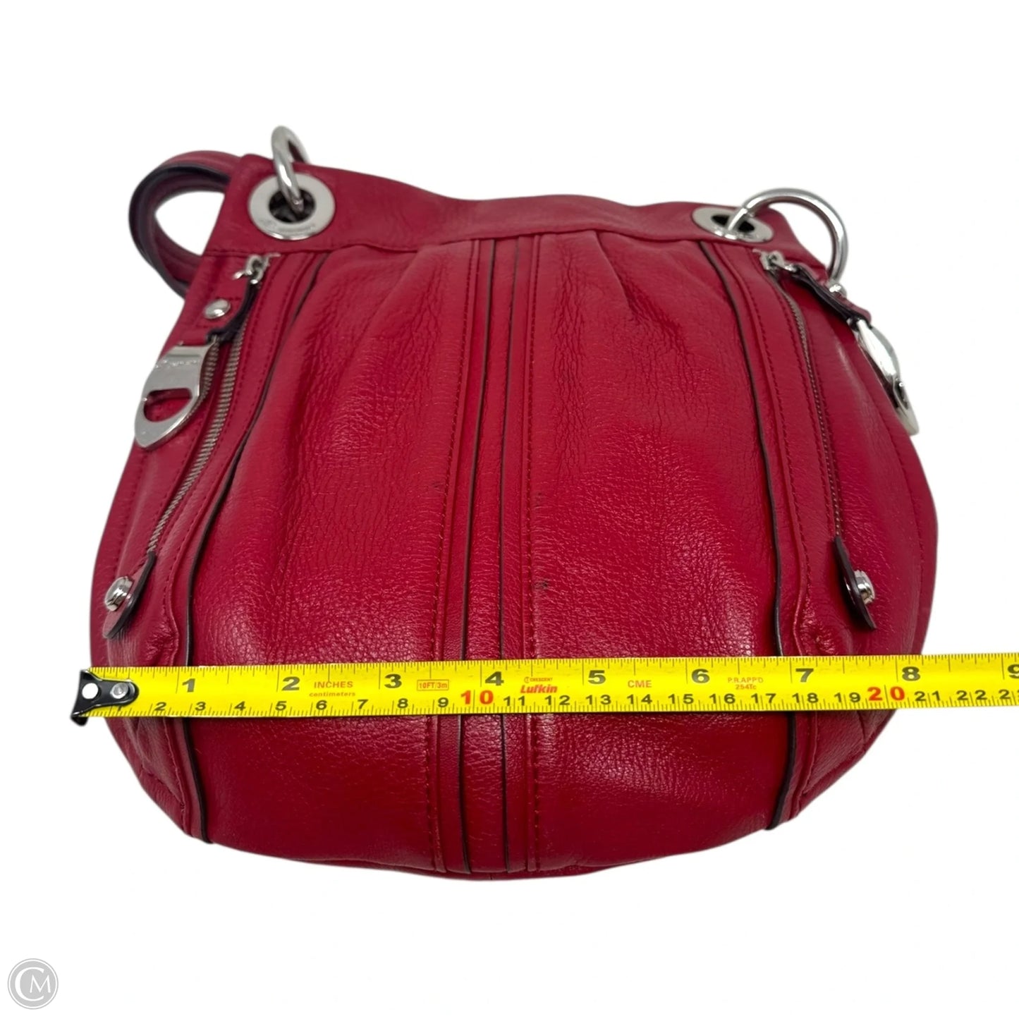 Durango Zipper Leather Shoulder Bag By B. Makowsky, Size: Medium