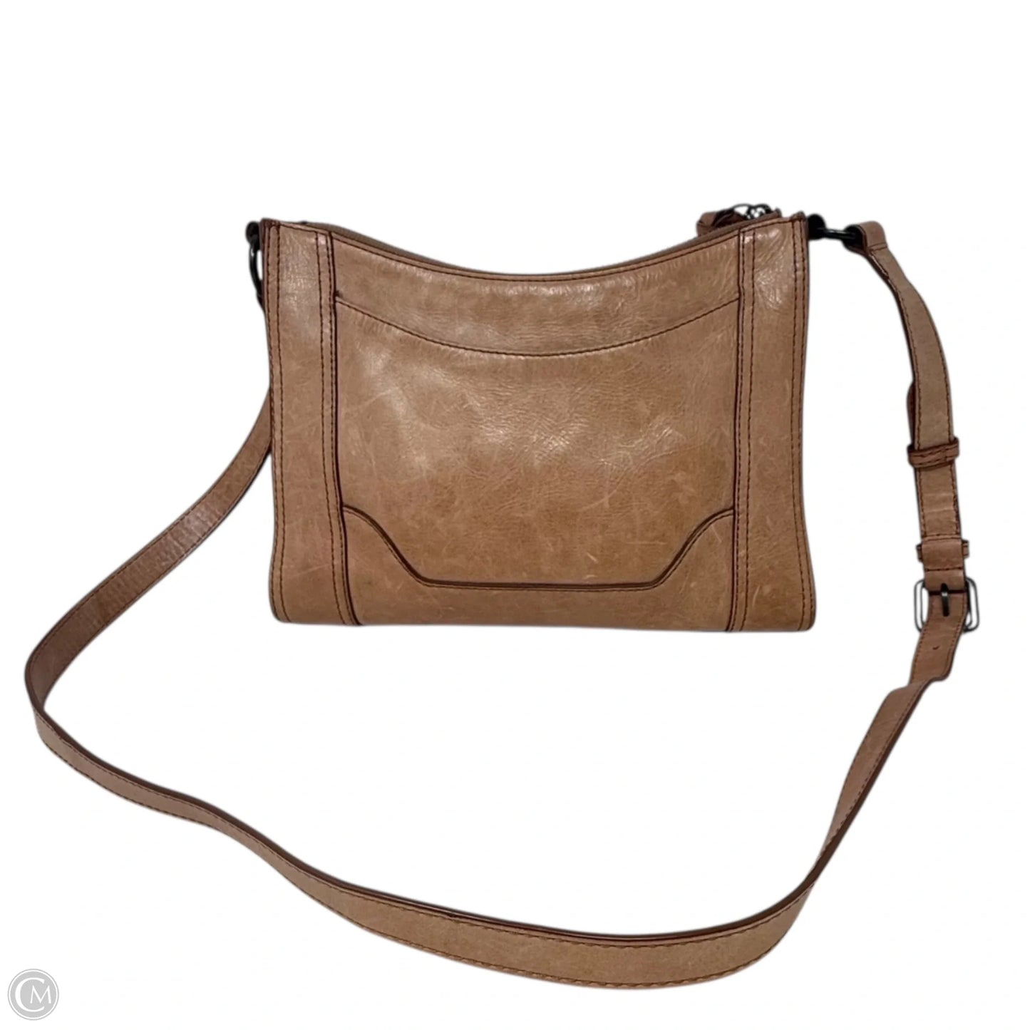 Melissa Zip Crossbody Designer By Frye, Size: Medium