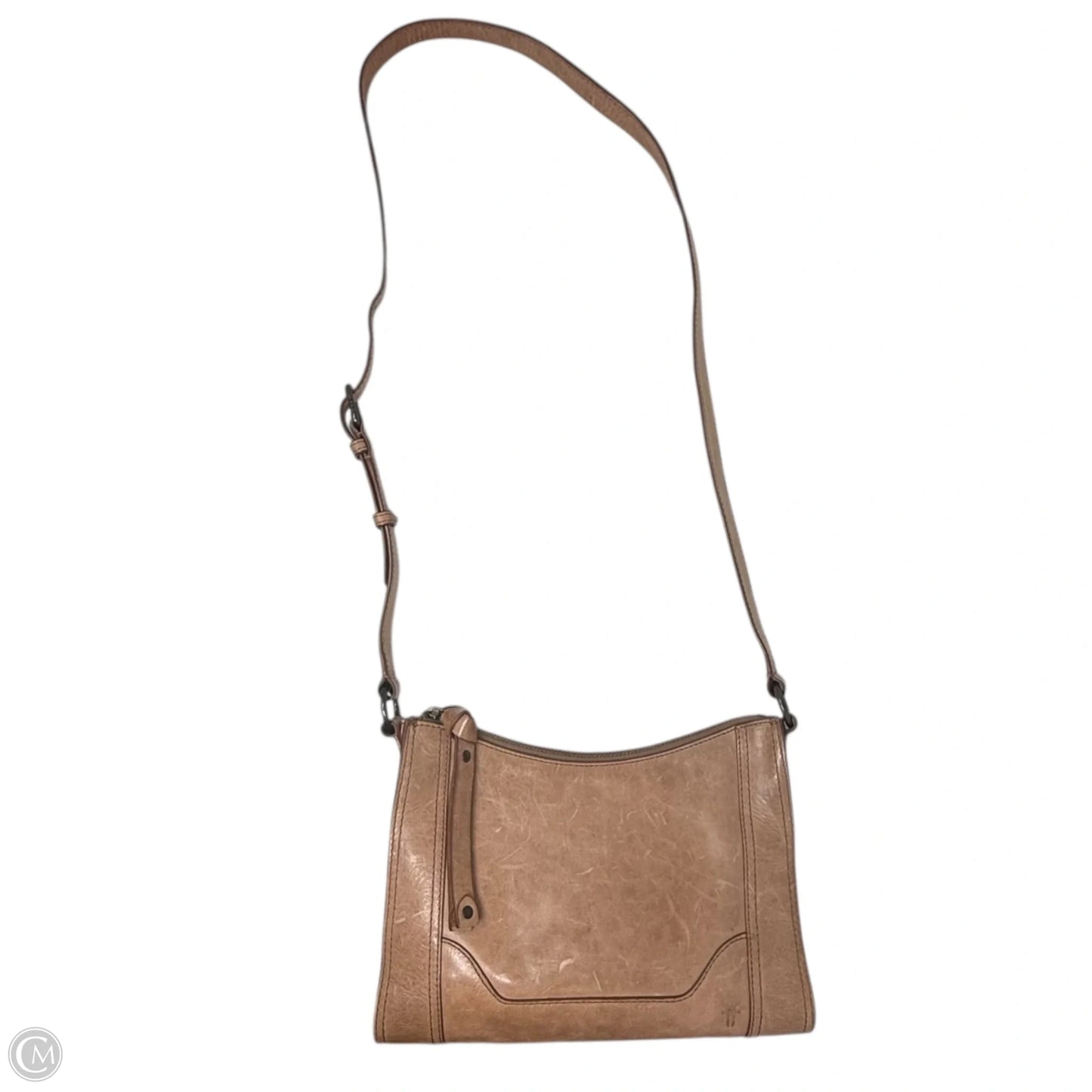 Melissa Zip Crossbody Designer By Frye, Size: Medium