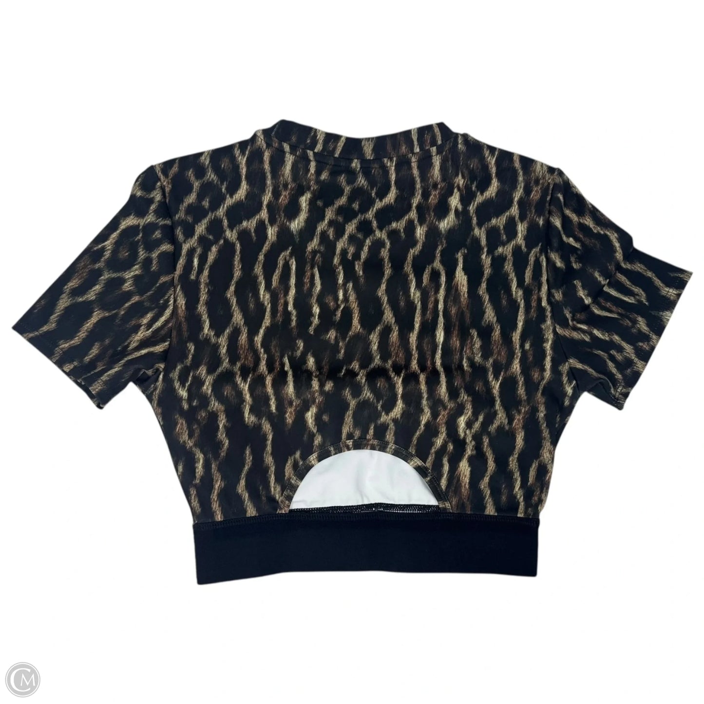 Athletic Top Short Sleeve By Pam & Gela In Animal Print, Size: S