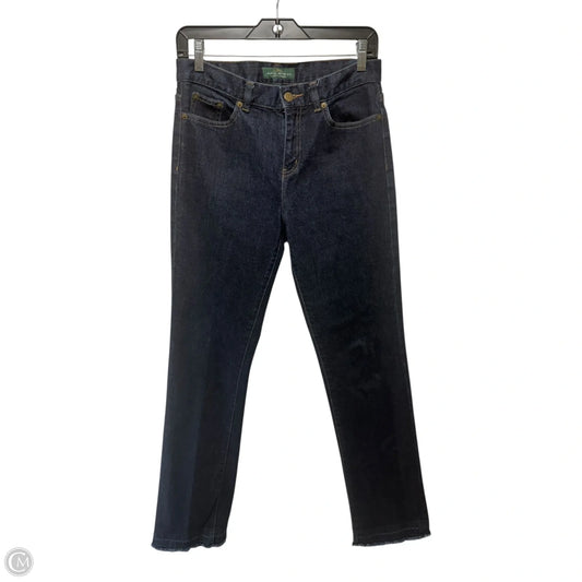 Jeans Straight By Lauren By Ralph Lauren In Blue Denim, Size: 2