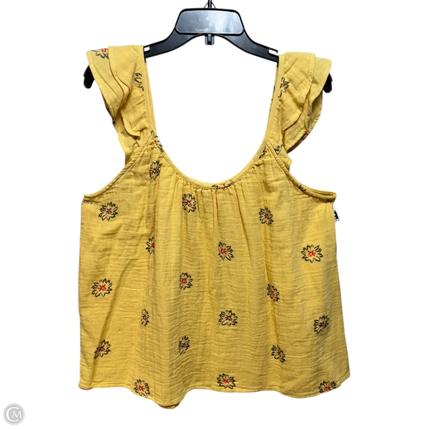 Top Sleeveless By Sonoma In Yellow, Size: Xxl