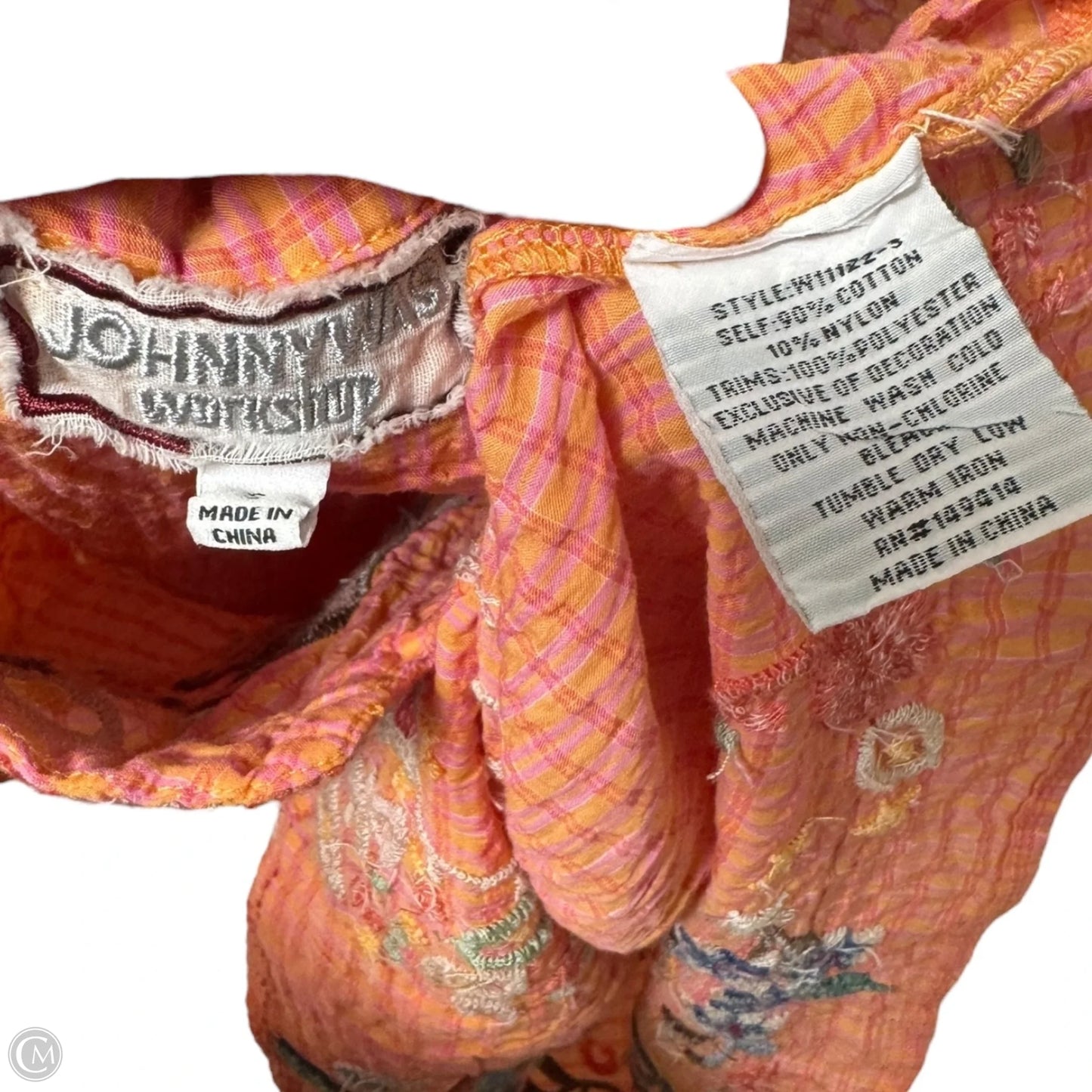 Top Short Sleeve By Johnny Was In Coral, Size: S