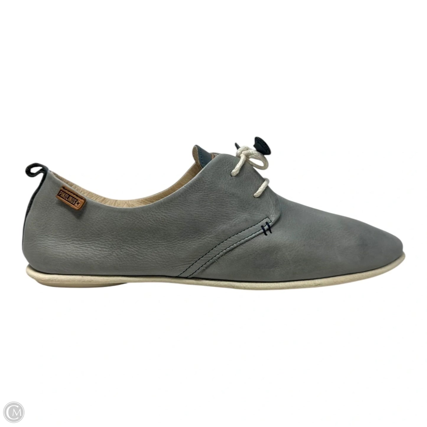 Leather Shoes Flats By Pikolinos In Grey, Size: 11