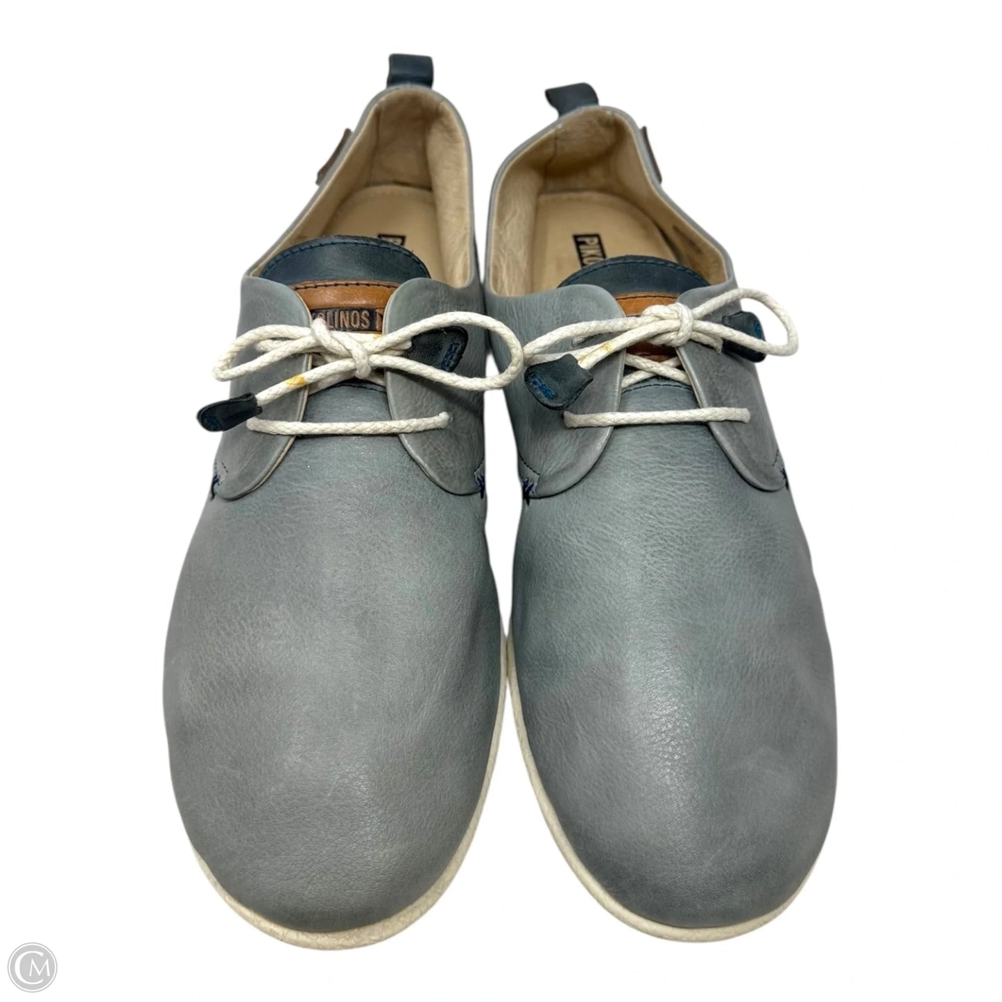 Leather Shoes Flats By Pikolinos In Grey, Size: 11