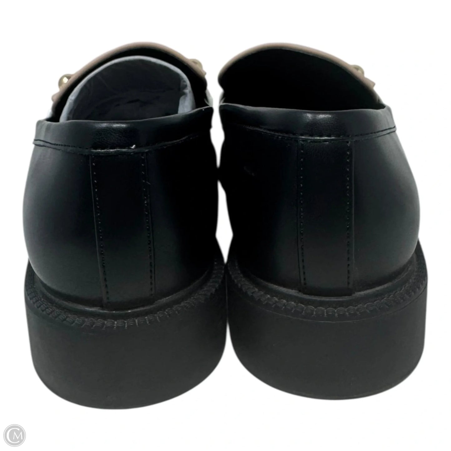 Calisto Kiltie Loafer Shoes Flats By Marc Fisher In Black & Tan, Size: 8.5