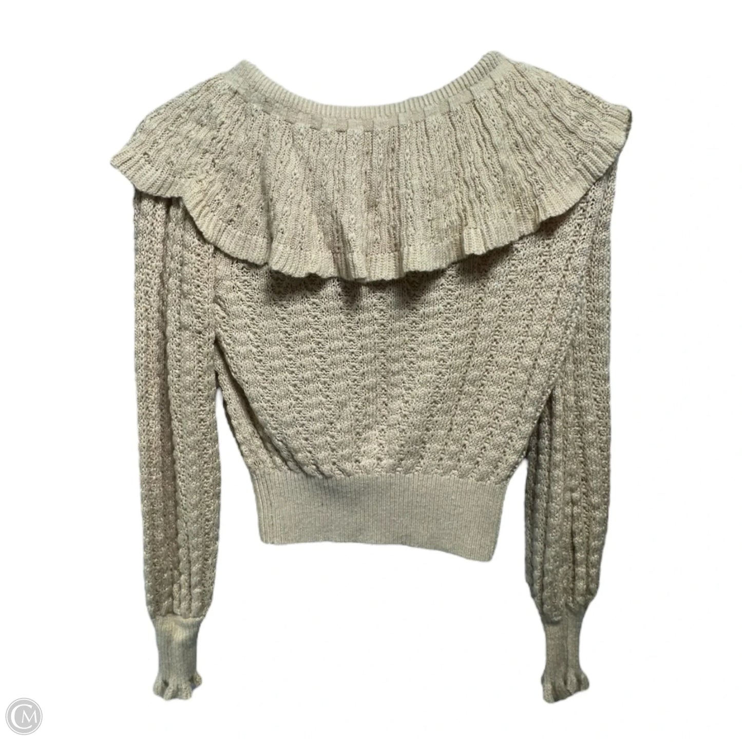 Crazy In Love Pullover Sweater By Free People In Cream, Size: XS