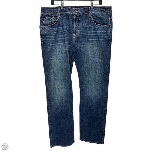 Austyn Jean Boot Cut By 7 For All Mankind In Blue Denim, Size: 22