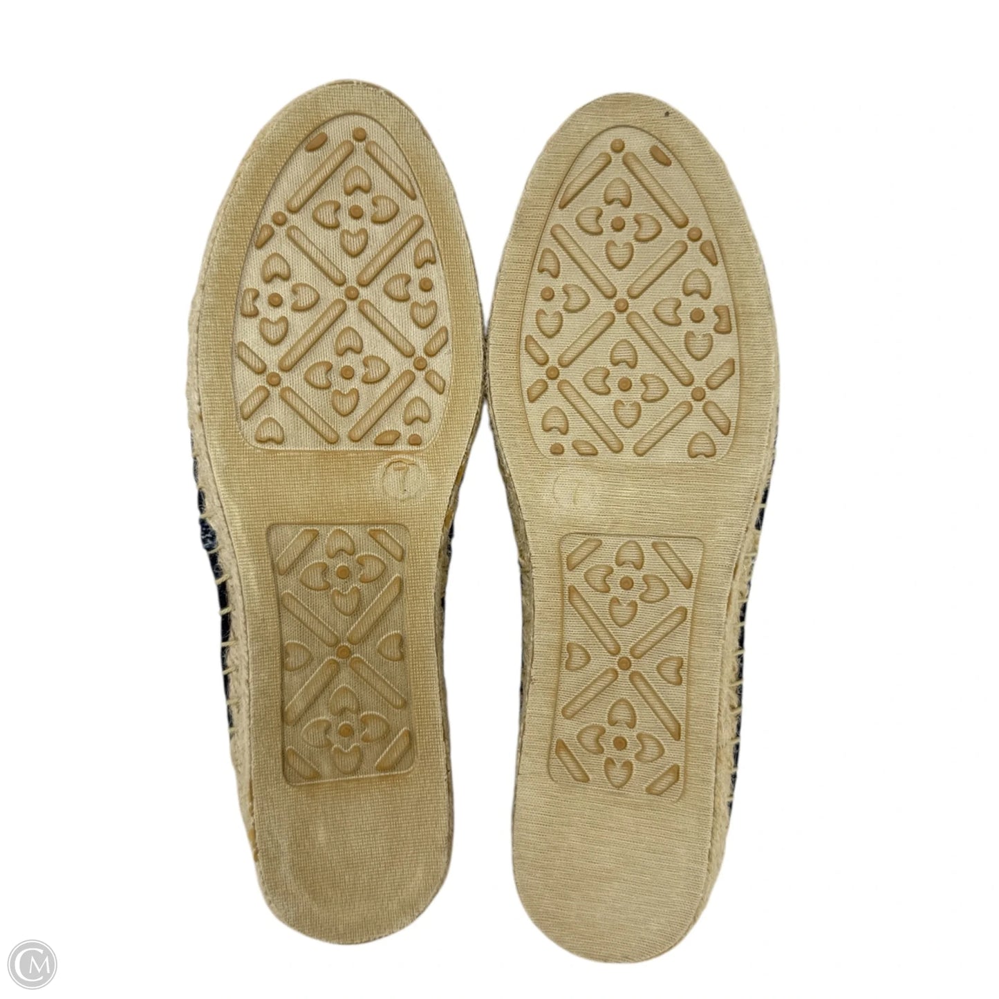 Palmer Espadrille Flats By Jack Rogers In Blue & White, Size: 7