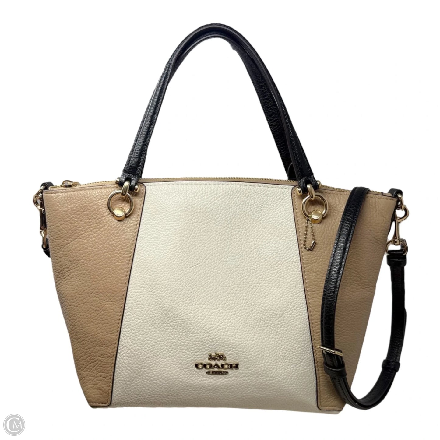 Kacey Satchel Crossbody Designer By Coach In Colorblock Chalk Multi, Size: Medium
