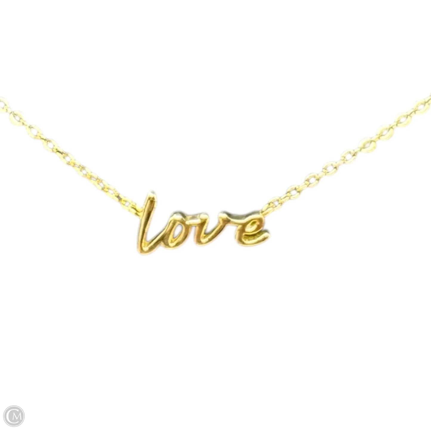 Love Pendant Necklace Sterling Silver Unbranded