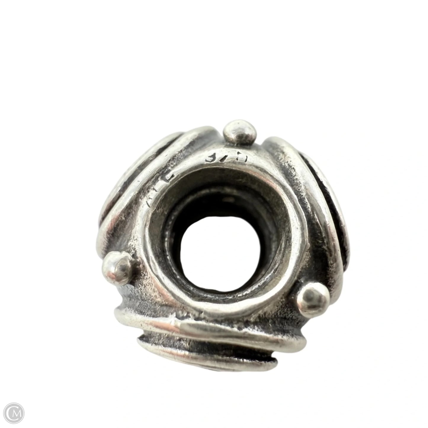 Sterling silver and pink CZ, crop circlesBracelet Charm By Pandora