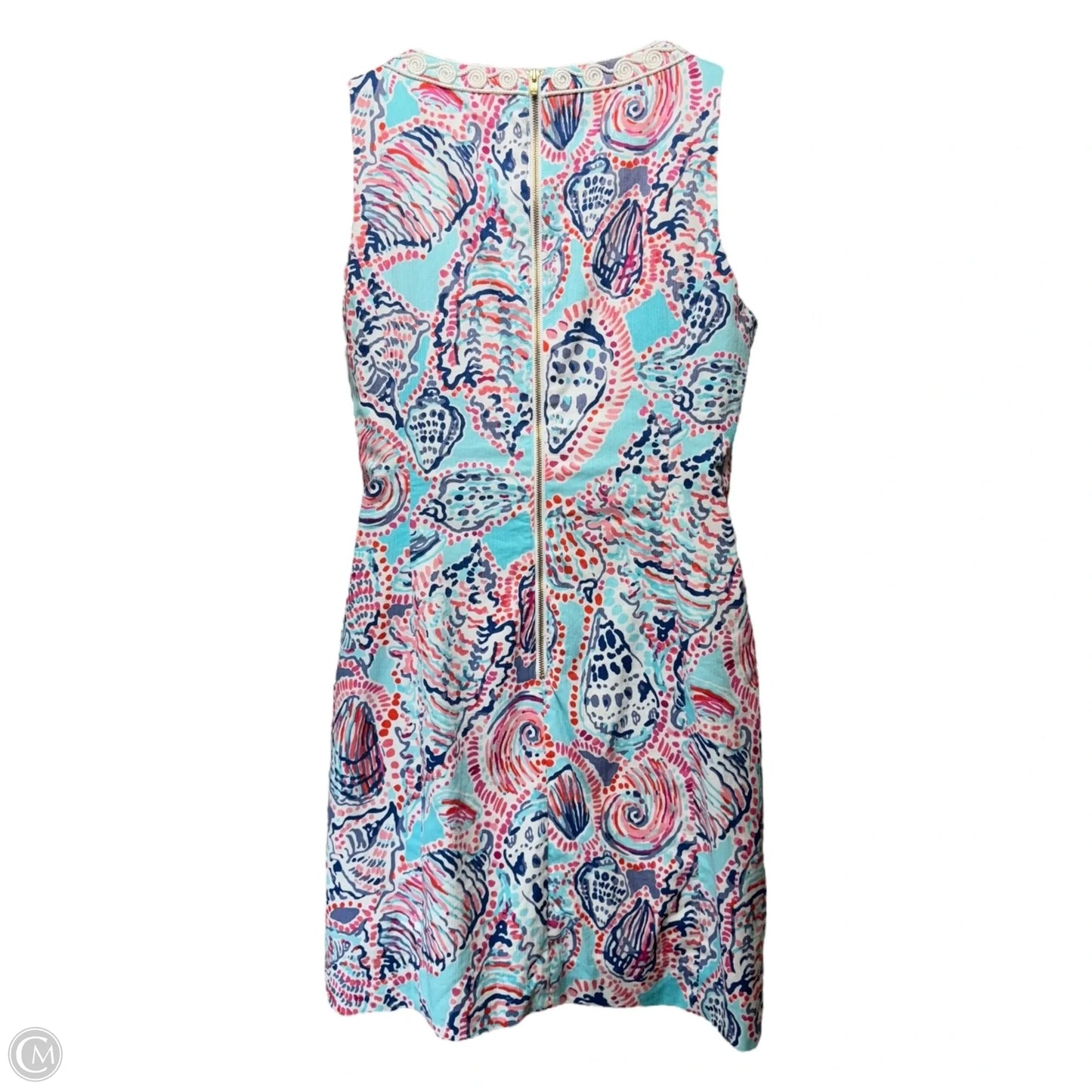 Gabby Shift Dress Designer By Lilly Pulitzer In Shell Me About It, Size: 12