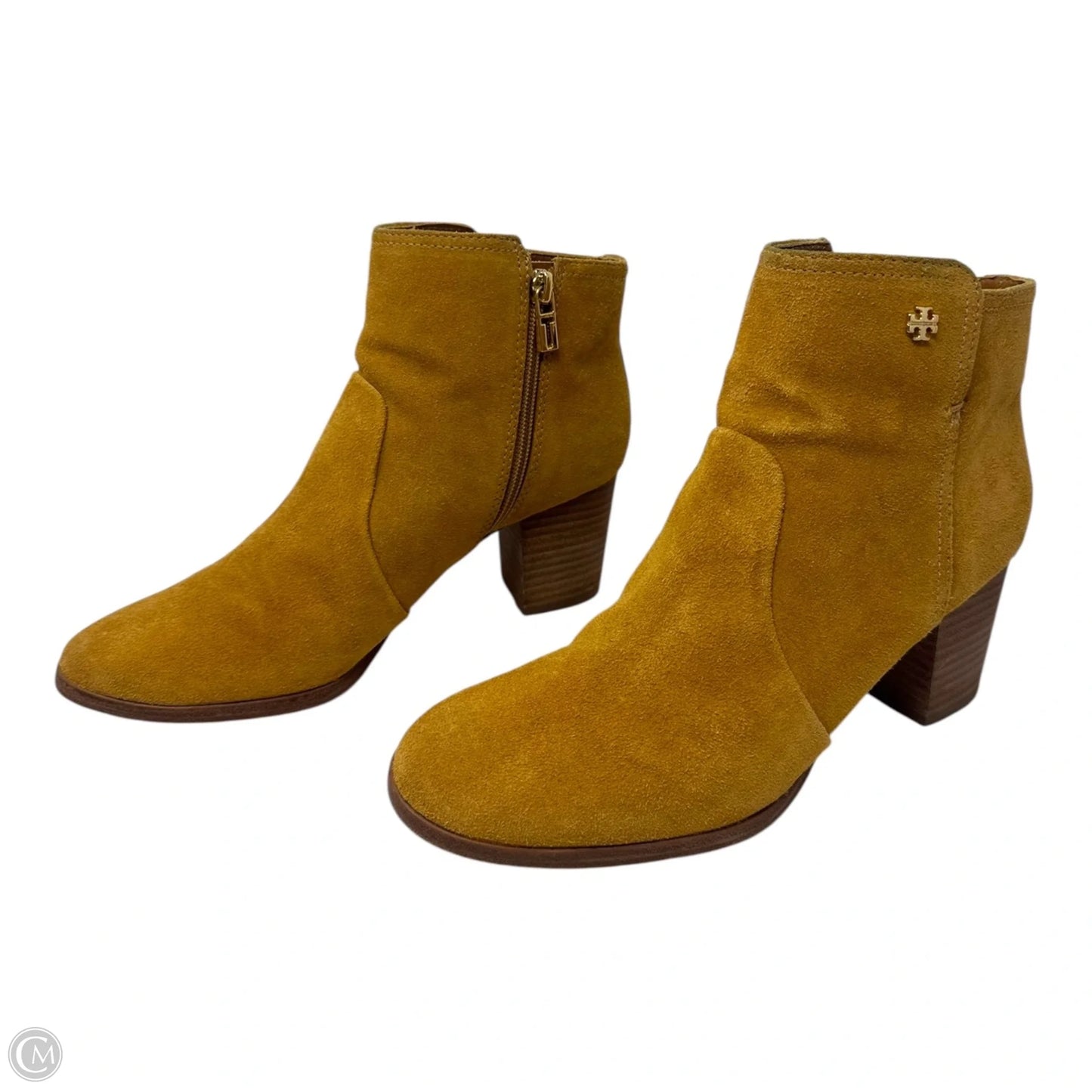 Sabe 65mm Booties Designer By Tory Burch In Tan, Size: 8.5
