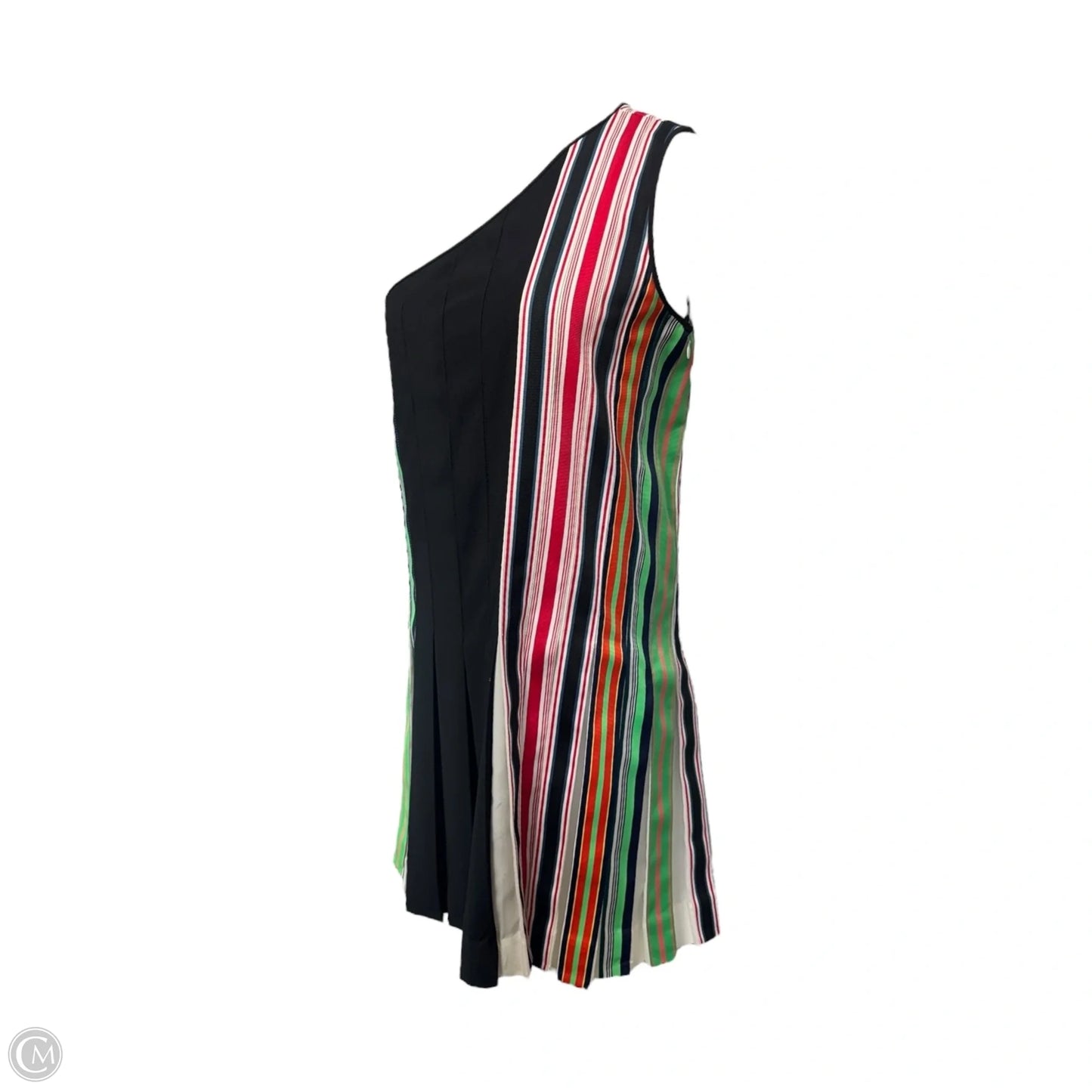 One Shoulder Ribbon Dress Designer By Diane Von Furstenberg In Multi-colored, Size: 8