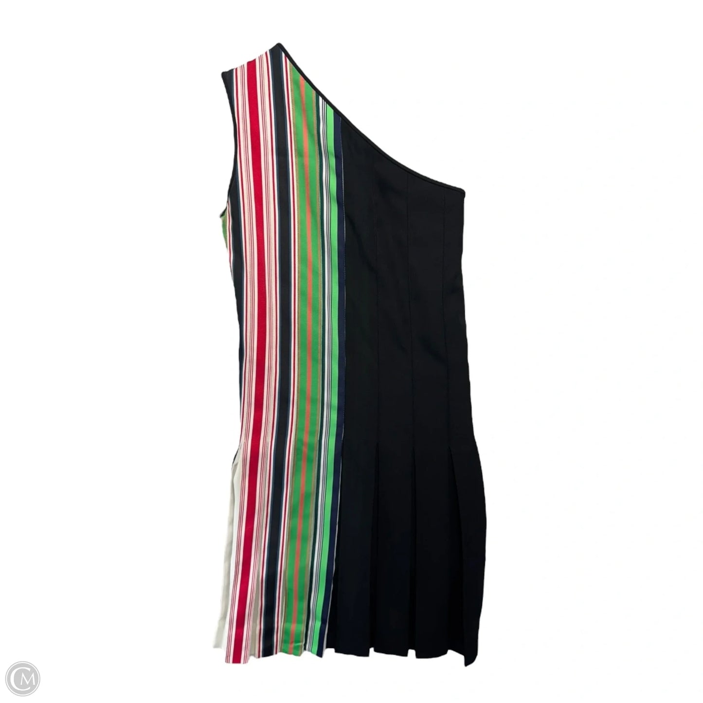 One Shoulder Ribbon Dress Designer By Diane Von Furstenberg In Multi-colored, Size: 8