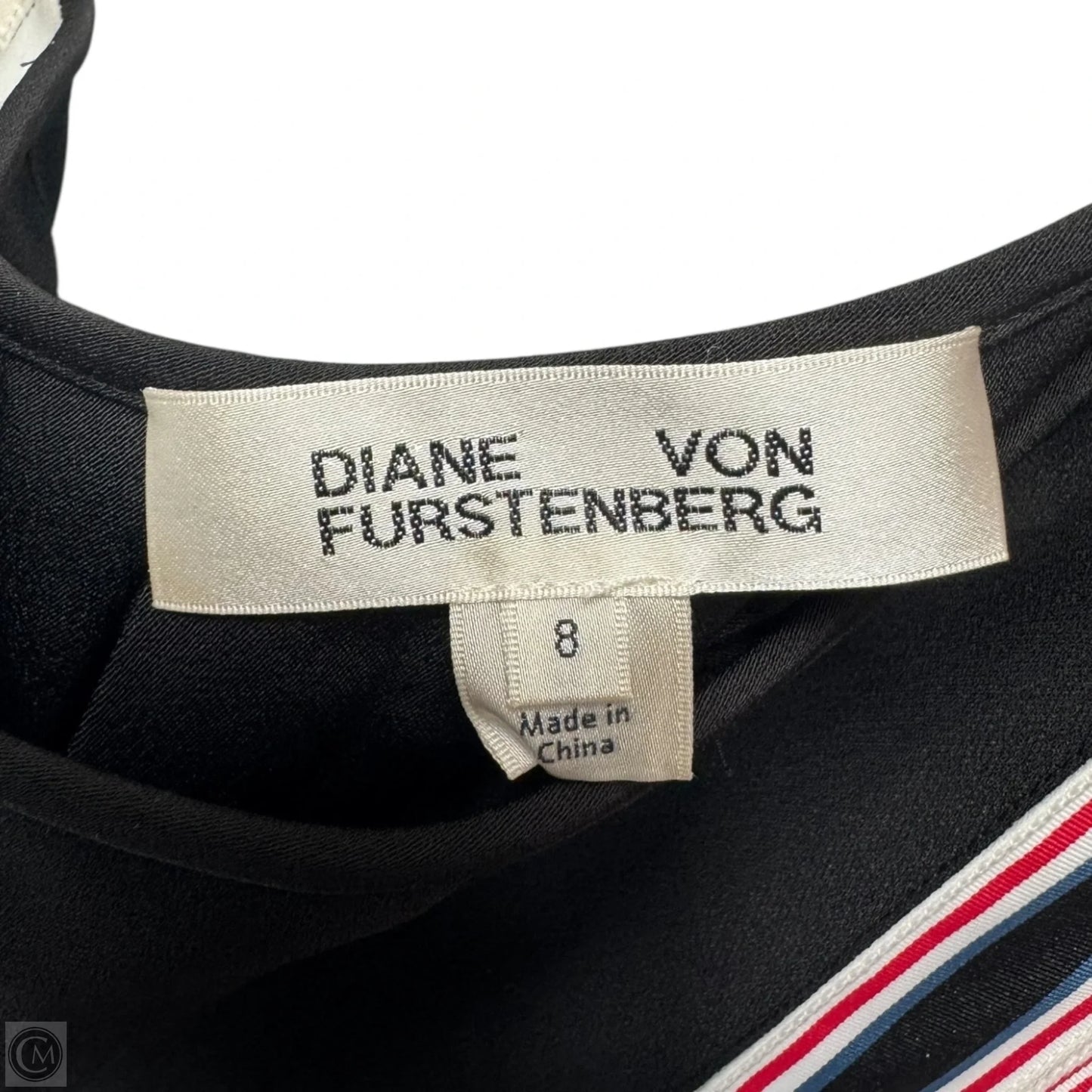 One Shoulder Ribbon Dress Designer By Diane Von Furstenberg In Multi-colored, Size: 8