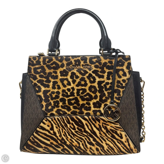 Prism Satchel Handbag Designer By Michael Kors, Size: Medium