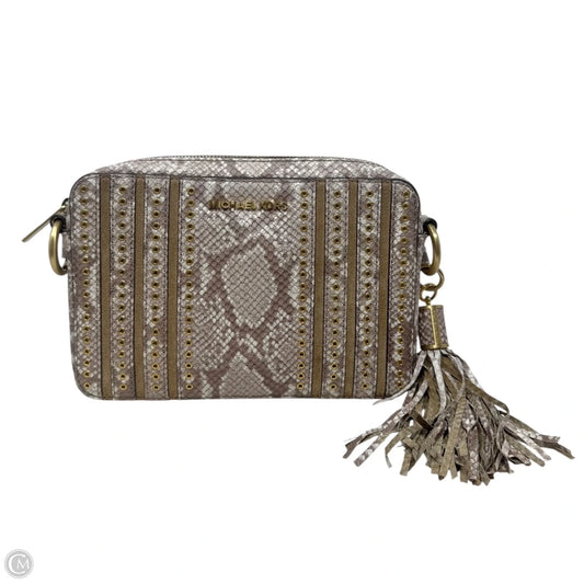 Grommets Crossbody Designer By Michael Kors, Size: Medium