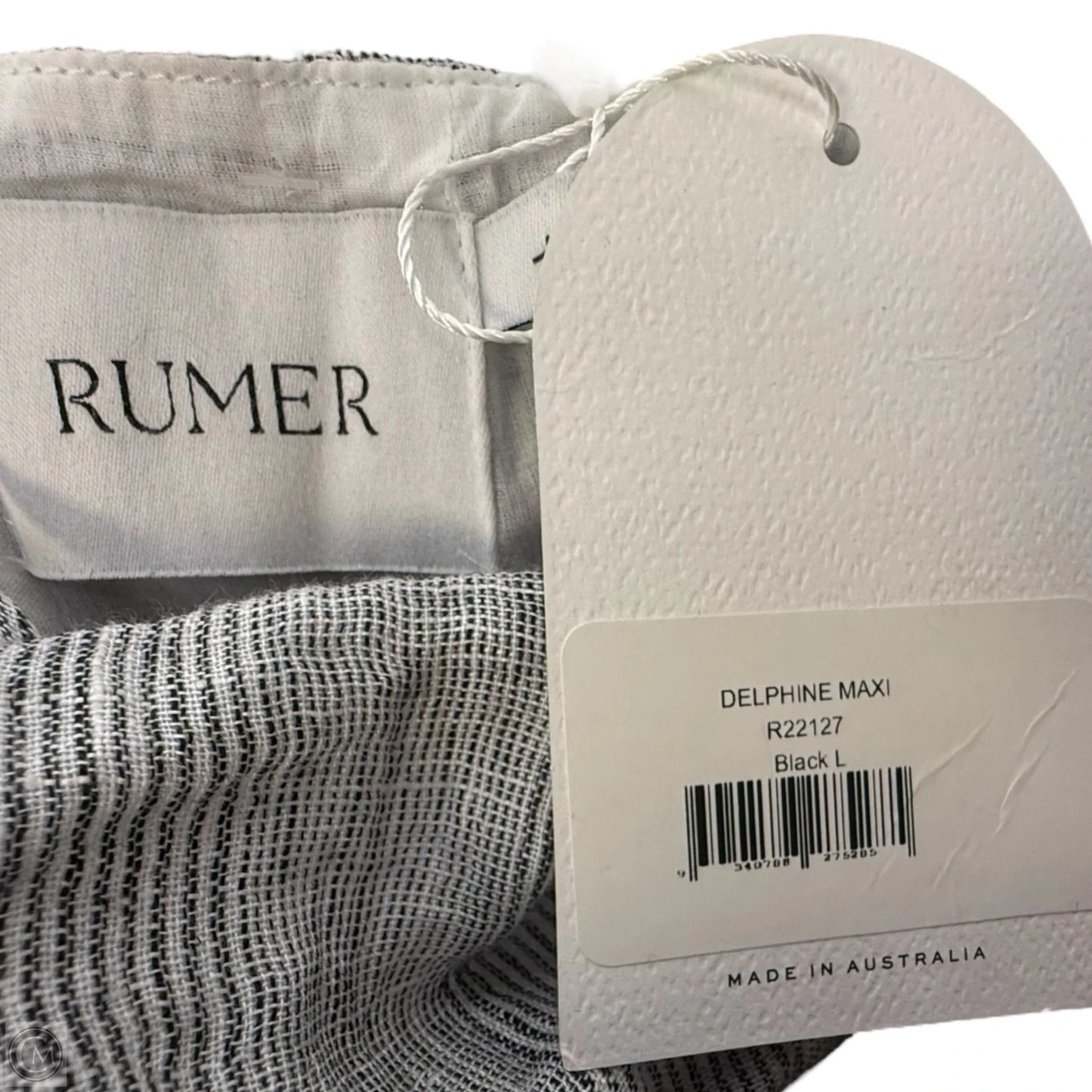 Delphine Linen Maxi Dress By Rumer The Label In Striped Pattern, Size: L