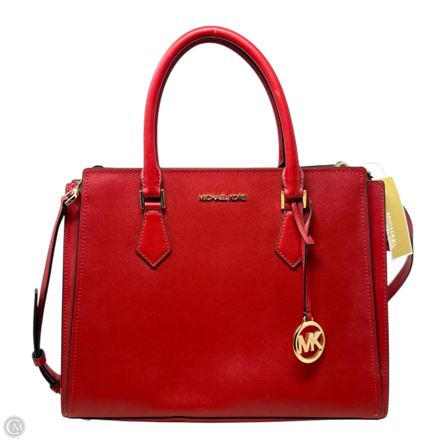 Hope Large Satchel Designer By Michael Kors In Flame, Size: Medium