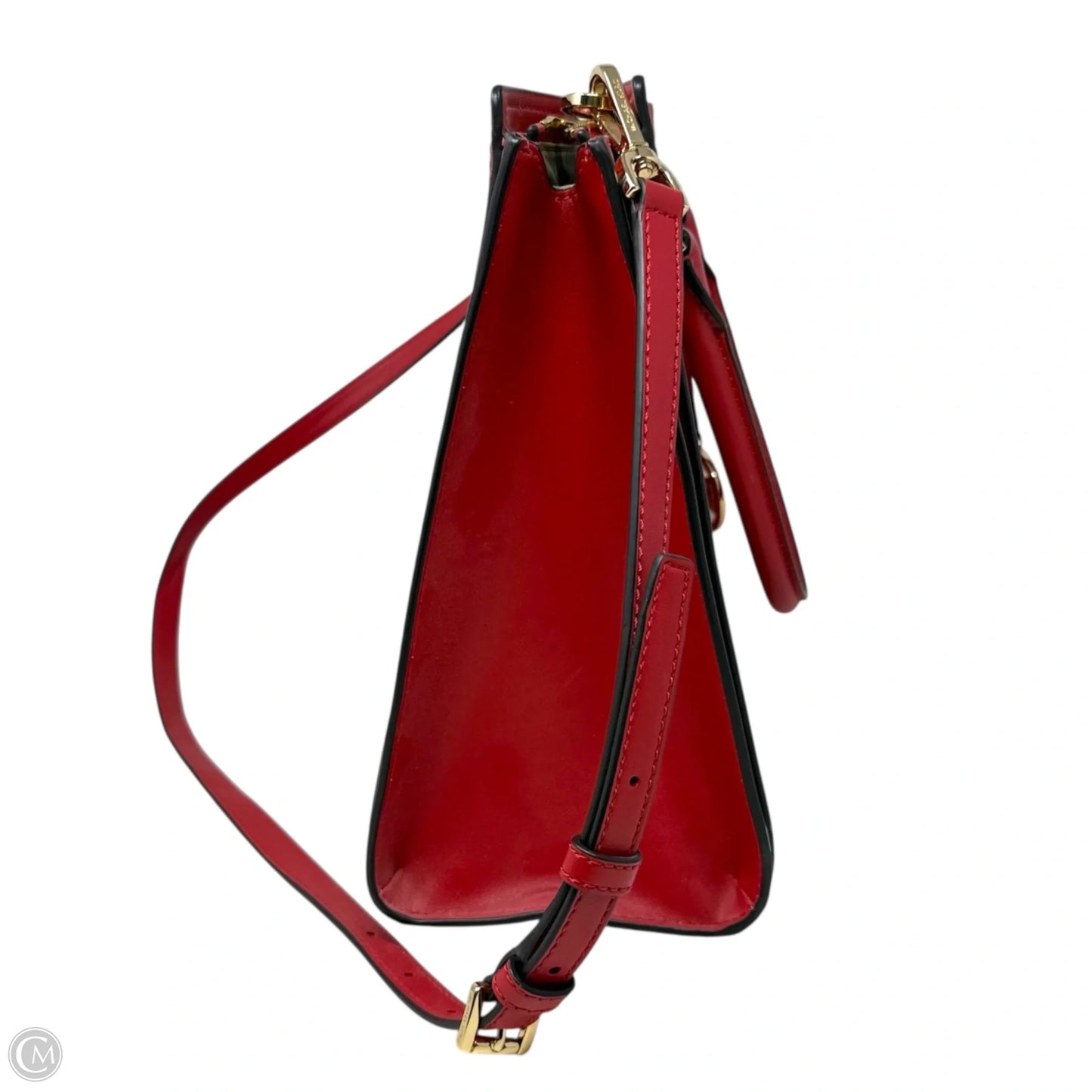 Hope Large Satchel Designer By Michael Kors In Flame, Size: Medium