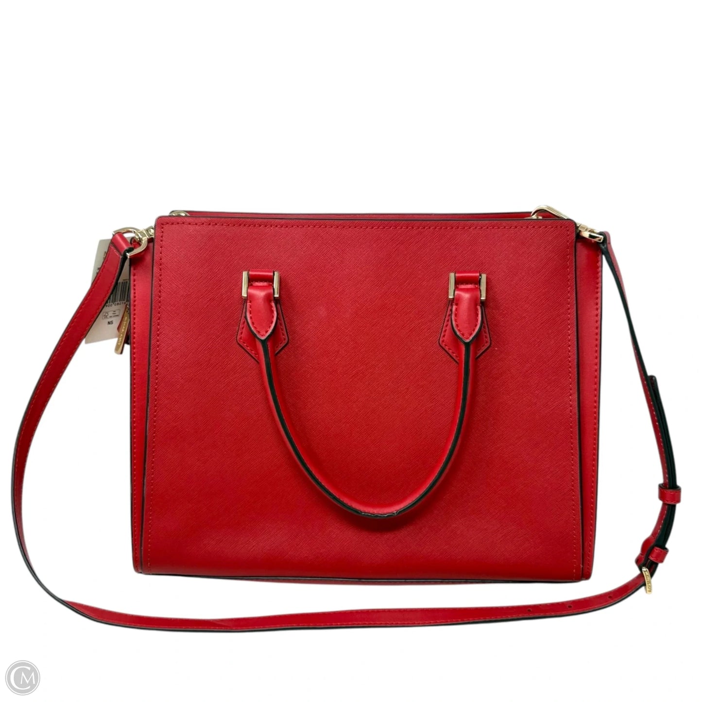 Hope Large Satchel Designer By Michael Kors In Flame, Size: Medium