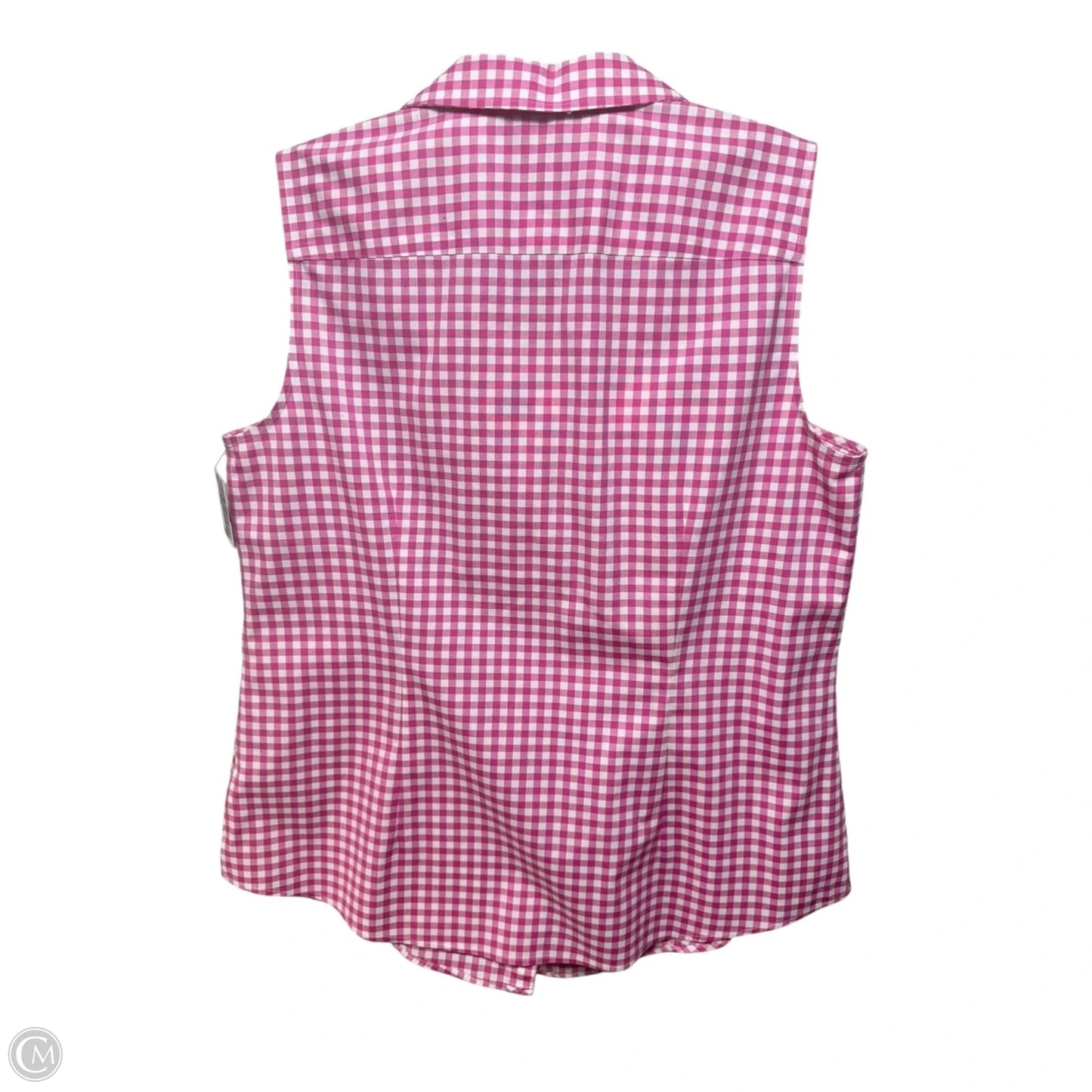 Top Sleeveless By Talbots In Checkered Pattern, Size: 8p