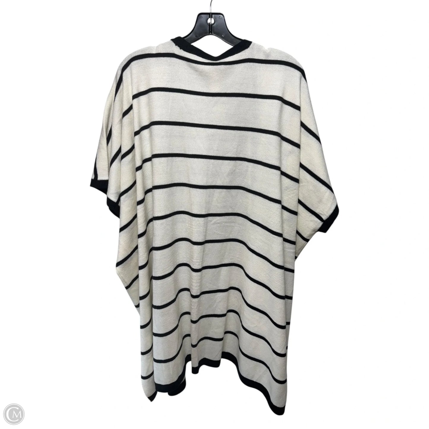Sweater Cardigan By Loft In Striped Pattern, Size: Osfm