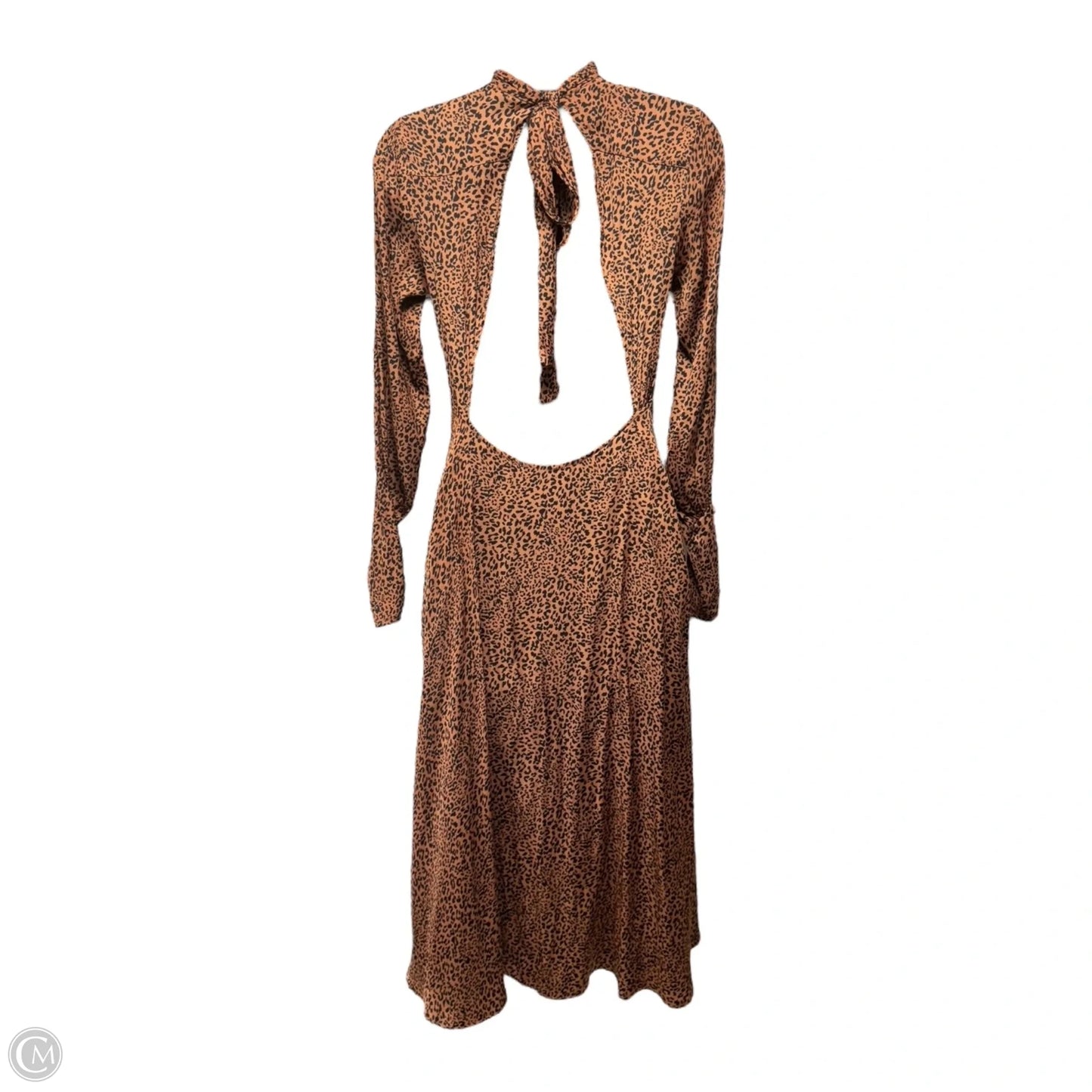 Loveless Printed Midi Dress By Free People In Animal Print, Size: 2