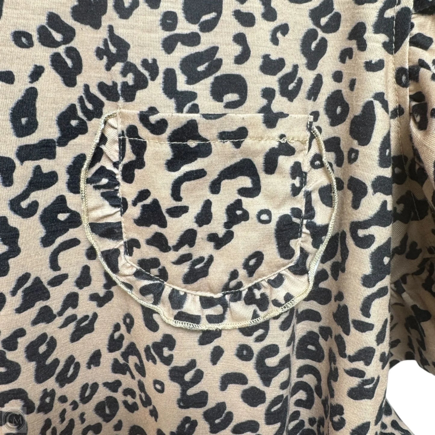 Top Short Sleeve By Miholl In Leopard Print, Size: M