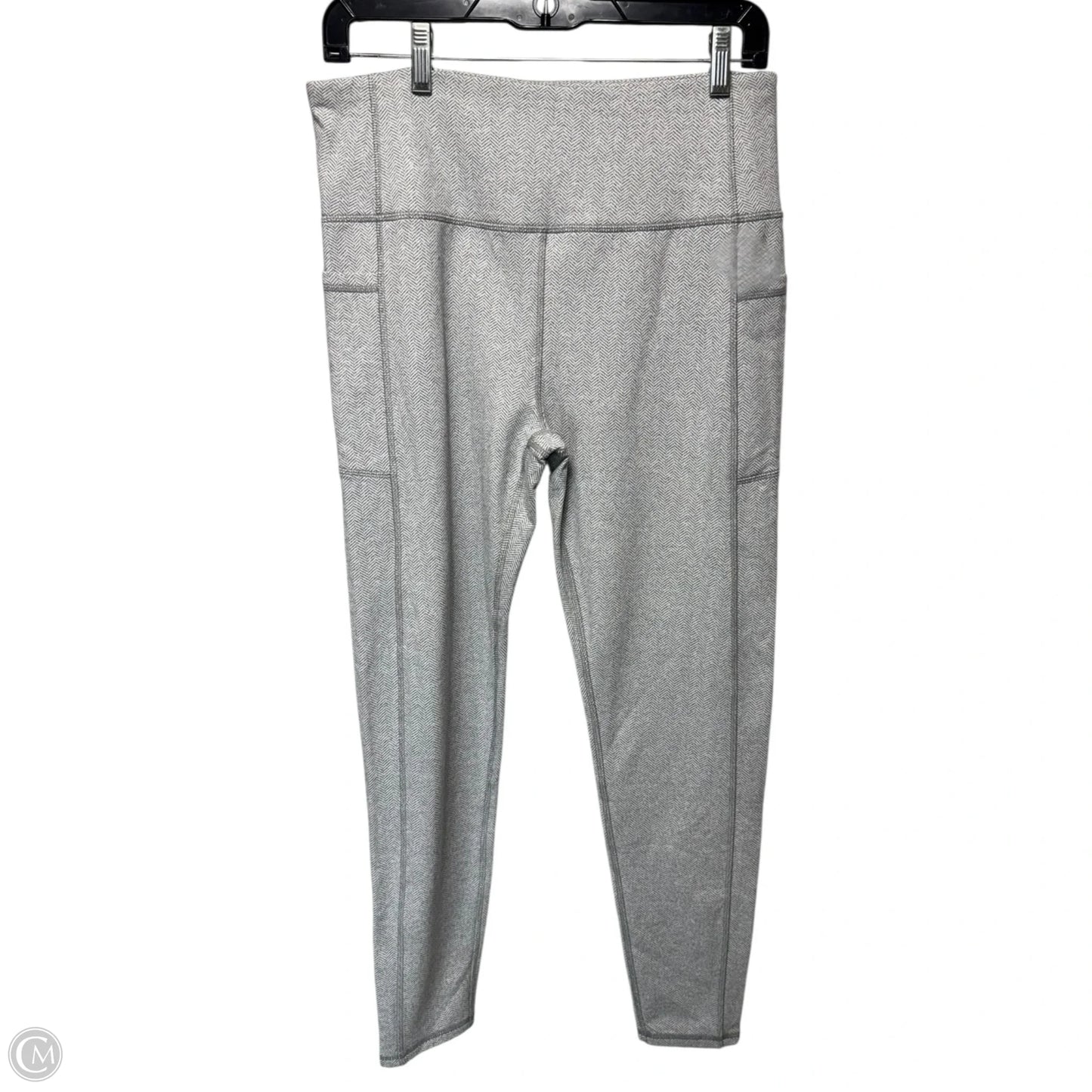 Athletic Leggings By Kyodan In Grey, Size: L