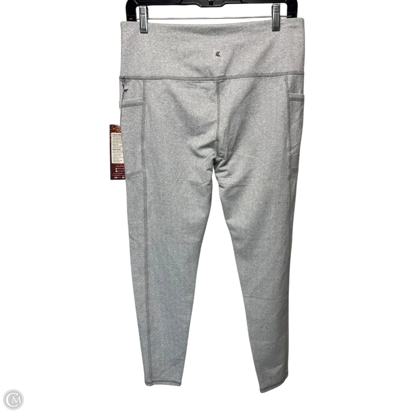 Athletic Leggings By Kyodan In Grey, Size: L