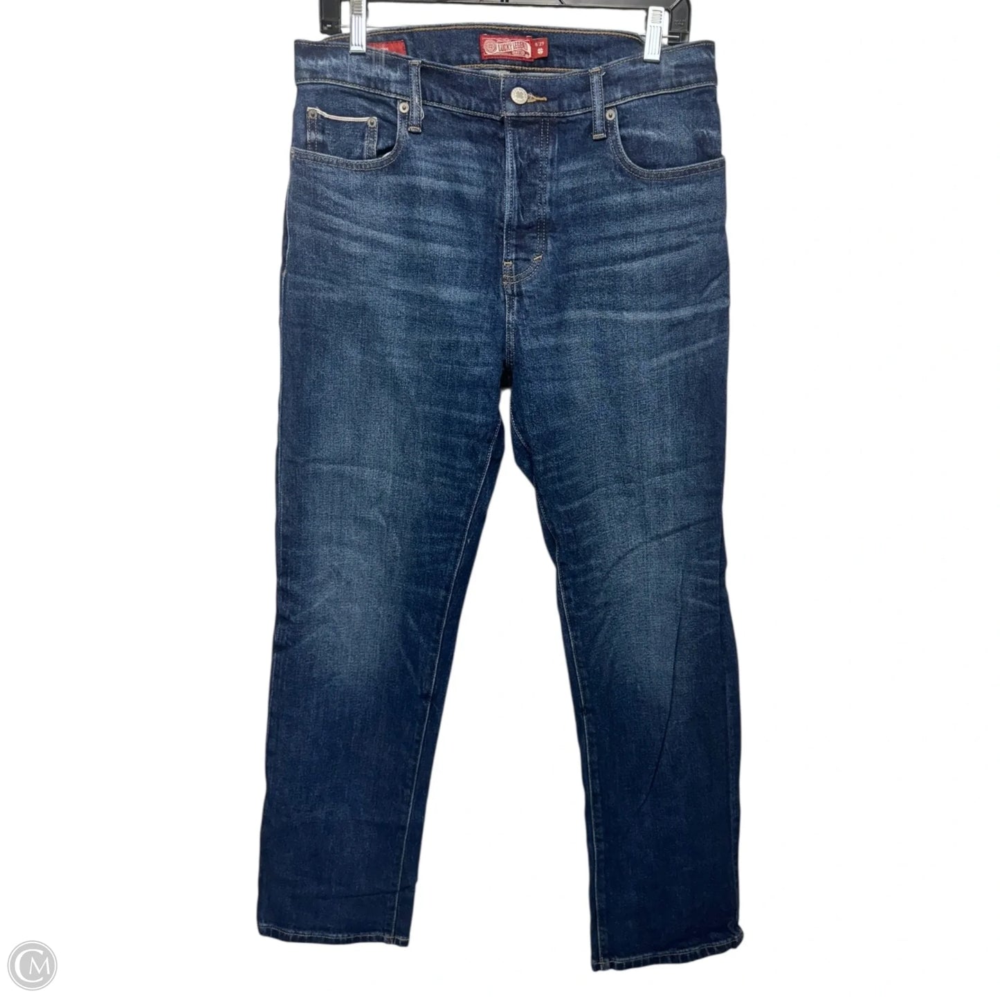 90s Loose High Rise Crop Jeans By Lucky Brand In Blue Denim, Size: 8/29