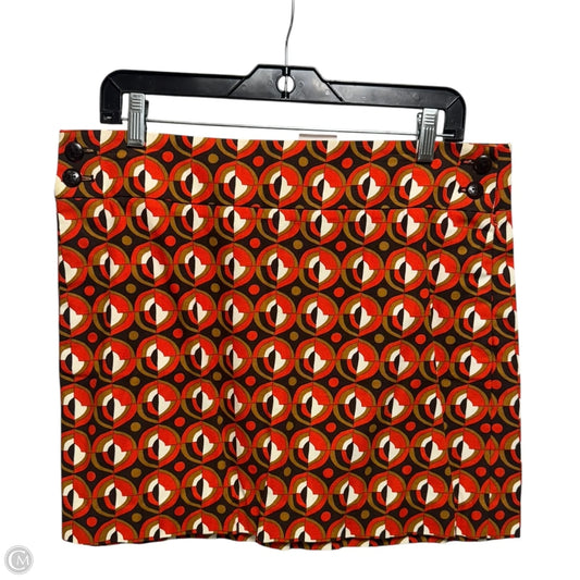 Cotton Skirt Mini & Short By J. Crew In Geometric Pattern, Size: 10