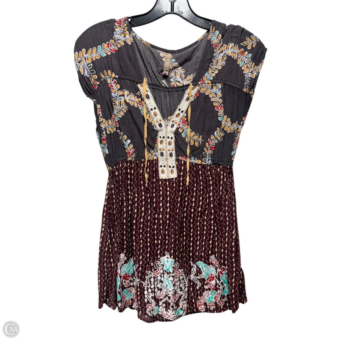 Tunic Top Sleeveless By Free People In Multi-colored, Size: S
