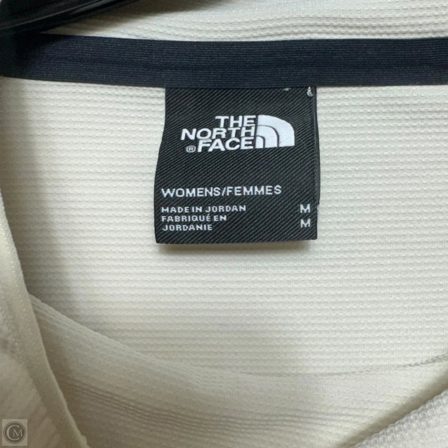 Athletic Top Long Sleeve Hoodie By The North Face In Cream, Size: M