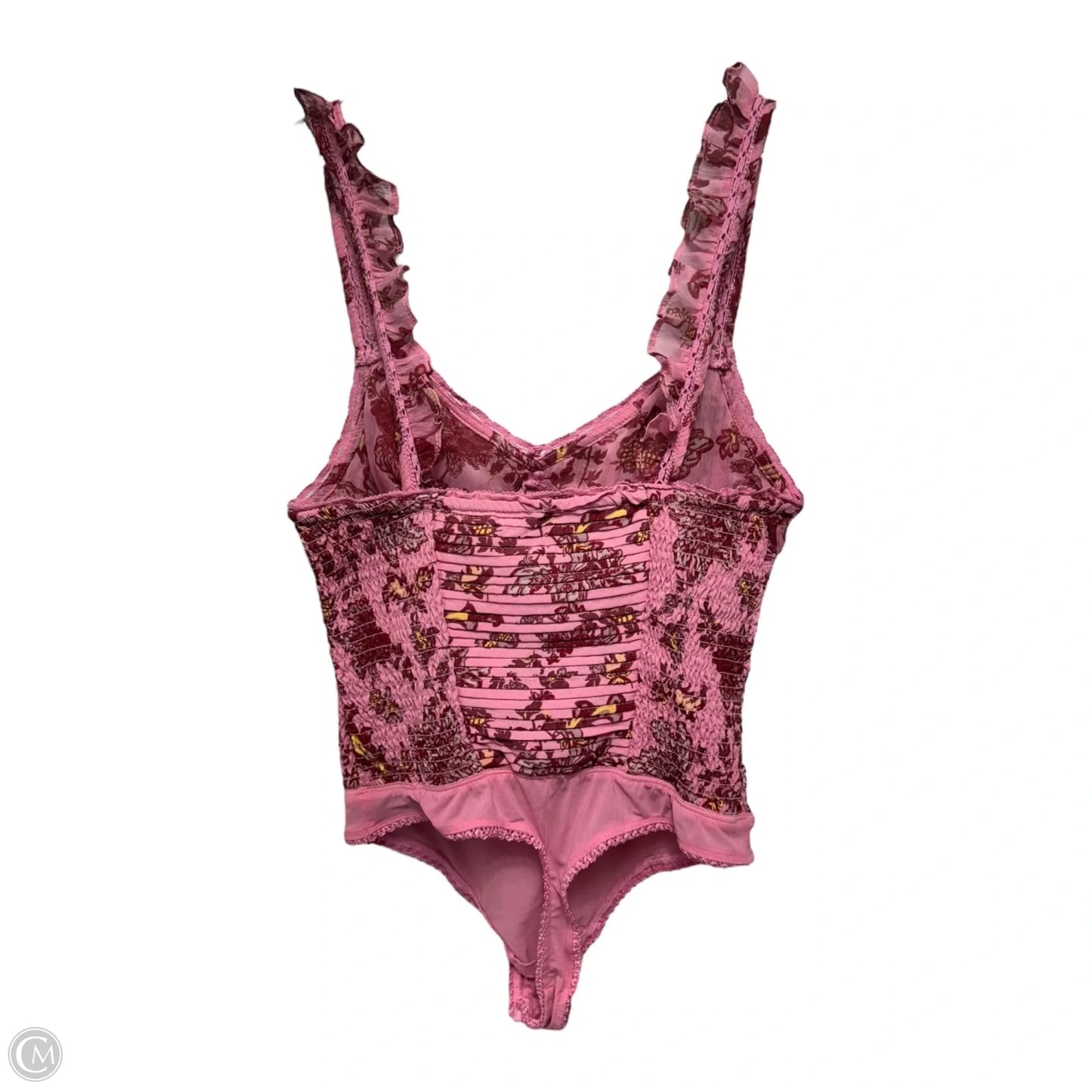 Weekend Plans Bodysuit By Free People In Pink, Size: XS