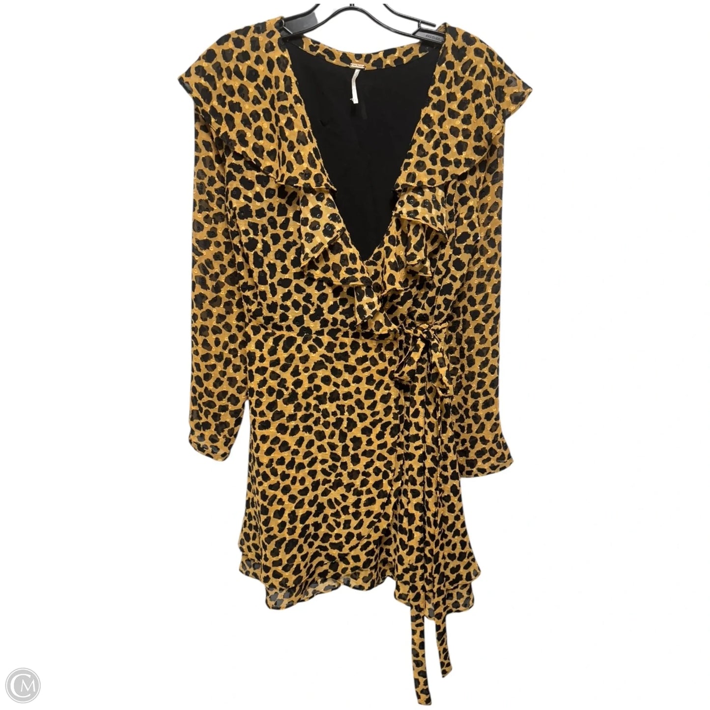 Frenchie Wrap Dress By Free People In Coco Leopard By Free People In Animal Print, Size: S